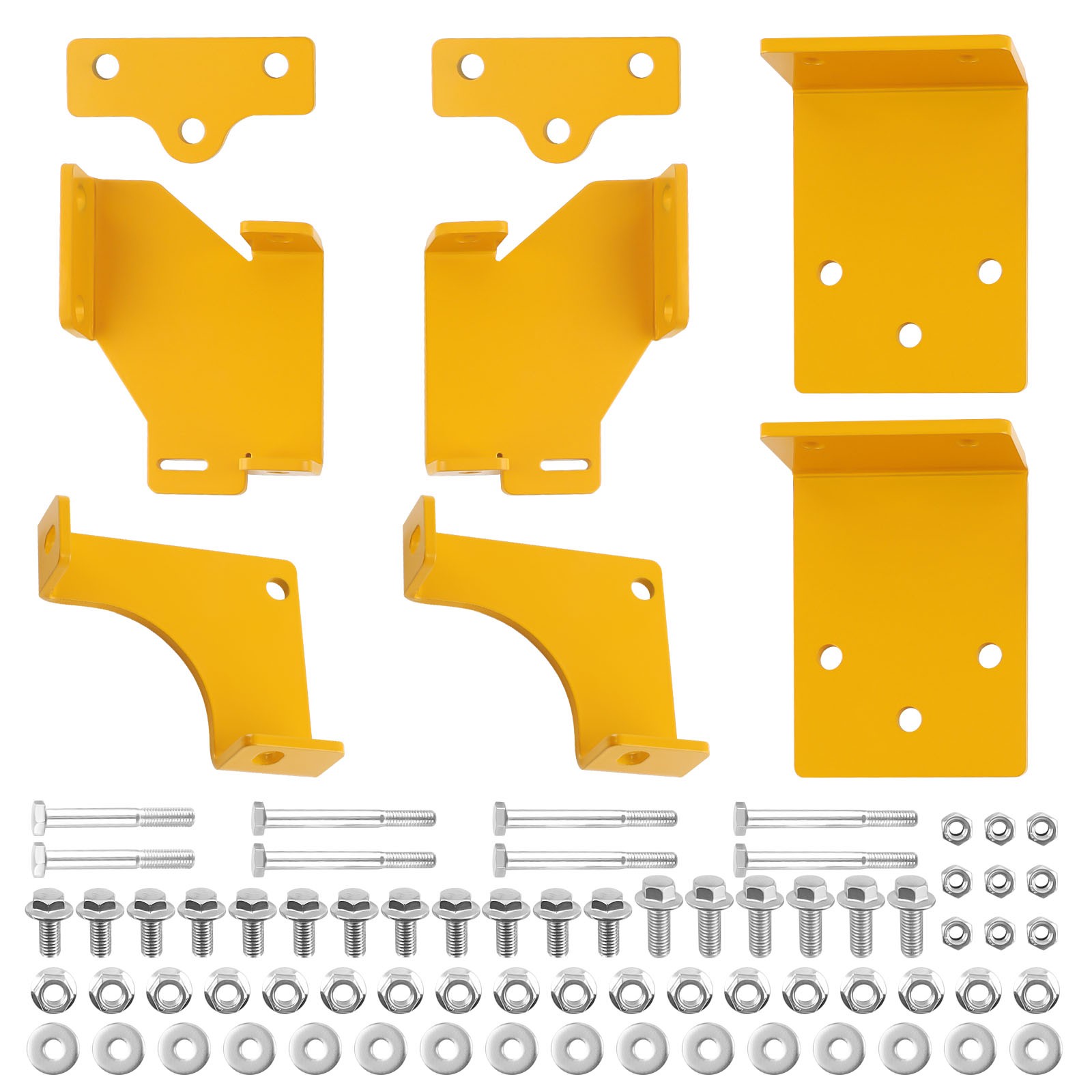 1 Pair Universal 45 Deg Fixed Side Mount Steel Brackets For Sparco Bucket Seat