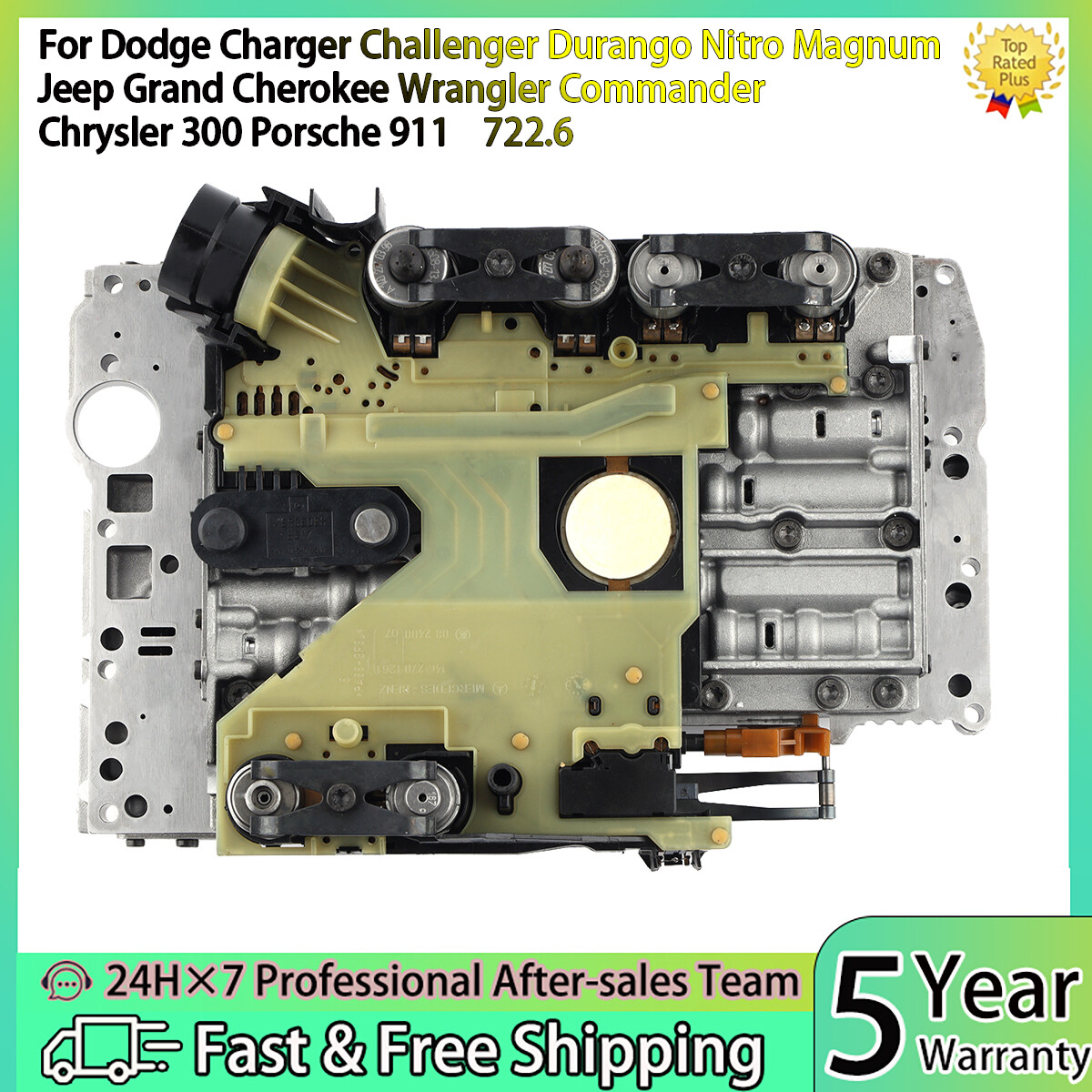Transmission Valve Body W/Conductor Plate For. Chrysler Dodge Jaguar Jeep 722.6