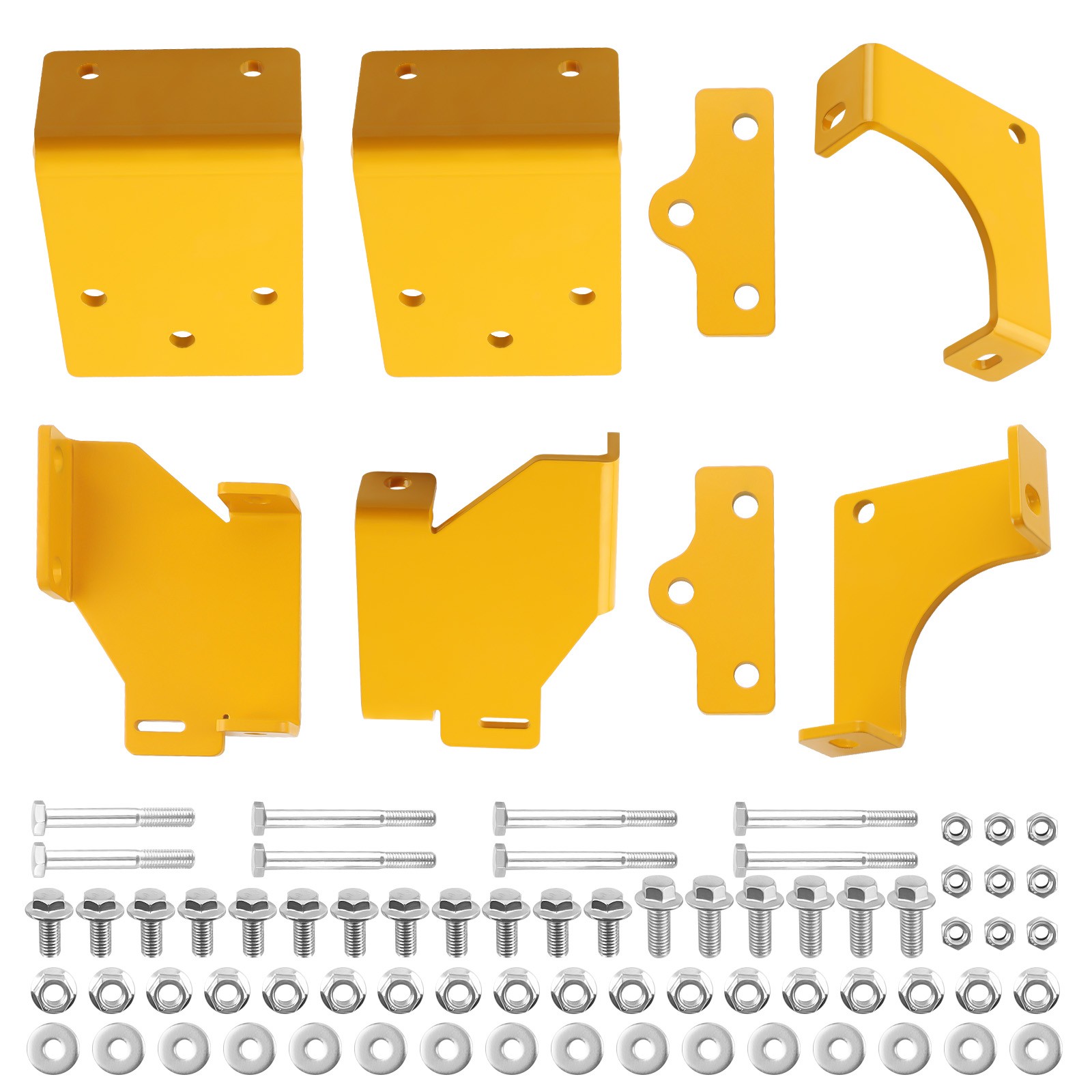 1 Pair Universal 45 Deg Fixed Side Mount Steel Brackets For Sparco Bucket Seat