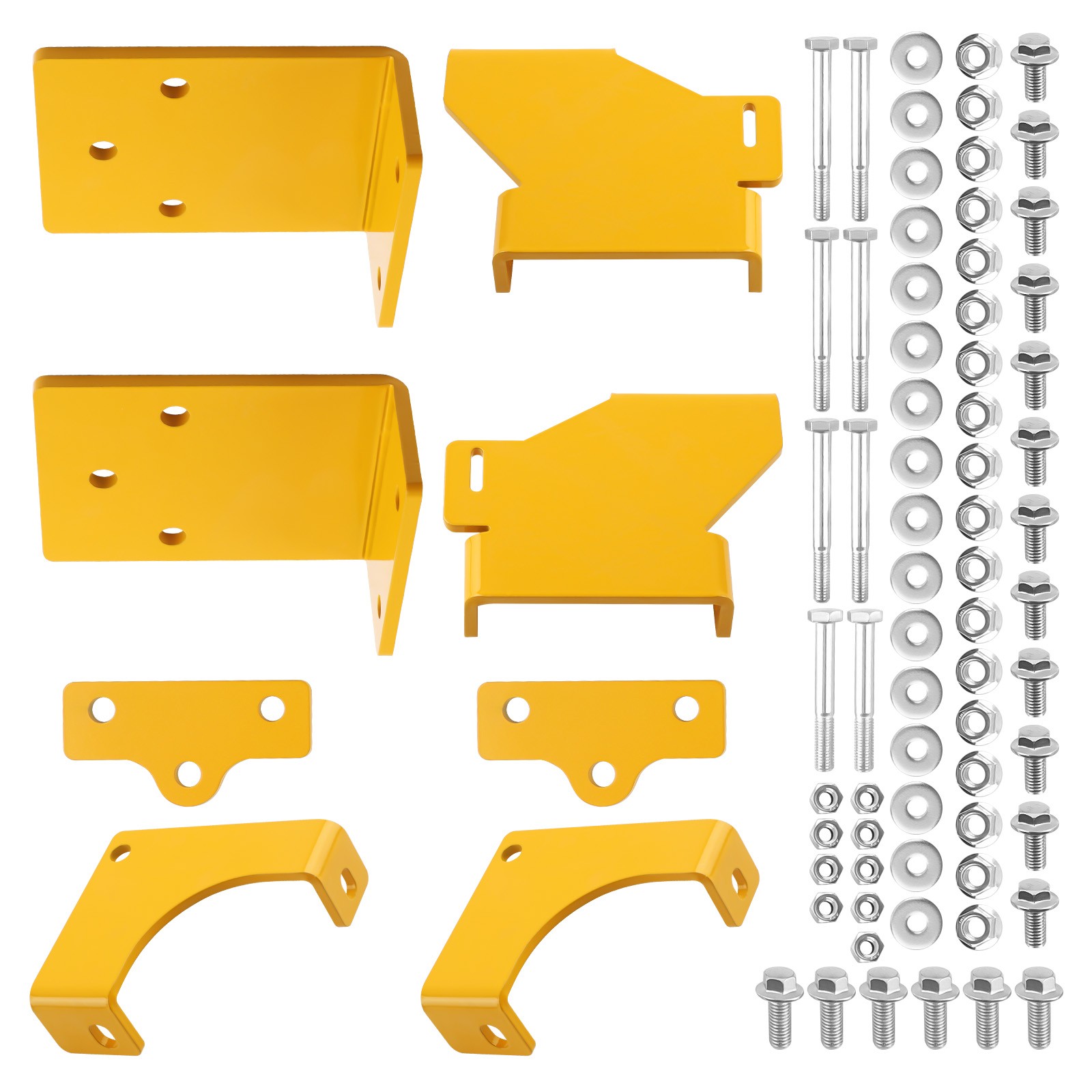 1 Pair Universal 45 Deg Fixed Side Mount Steel Brackets For Sparco Bucket Seat