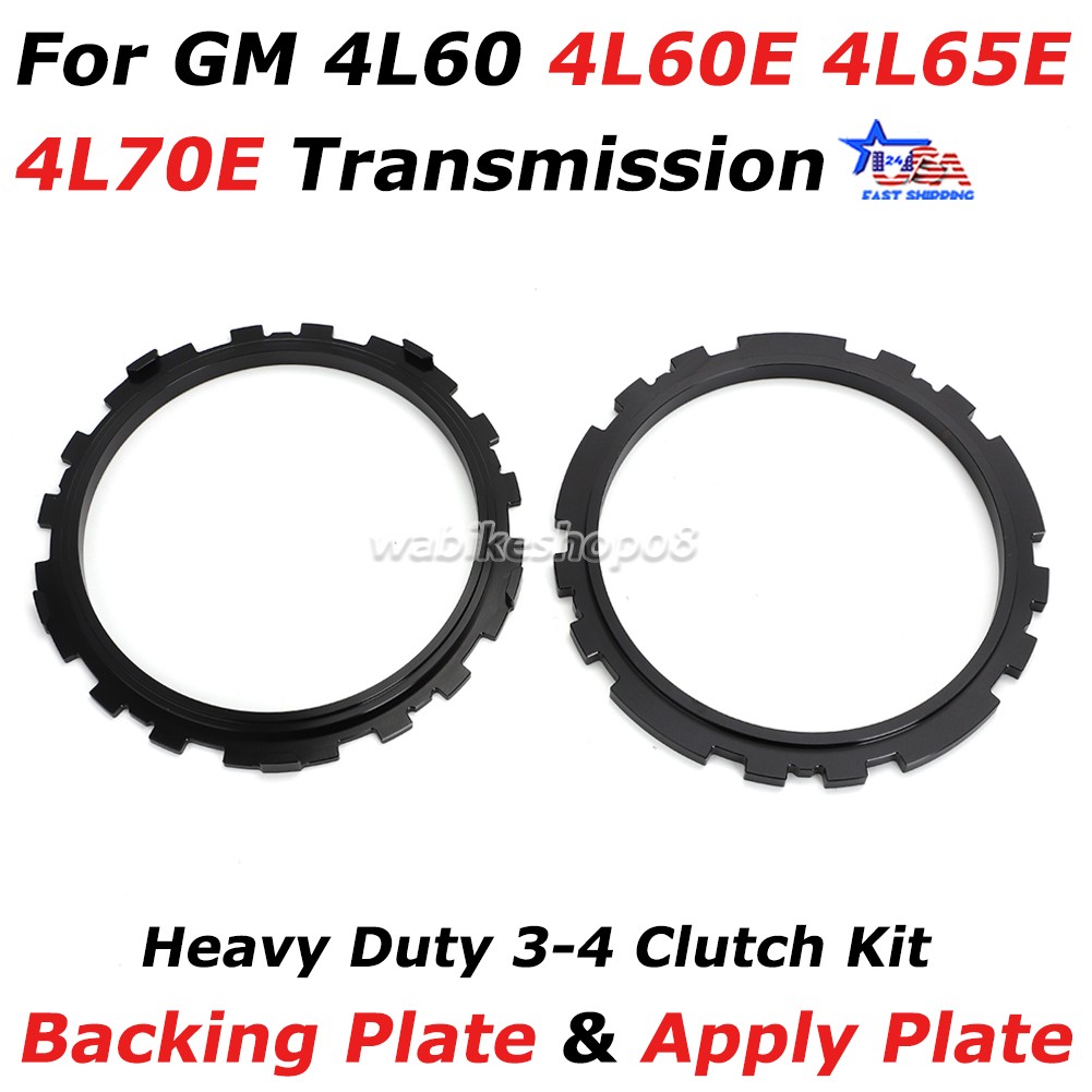 For 4L60E 4L65E 4L70E Trans Heavy Duty 3-4 Clutch Backing Plate &Apply Plate Kit