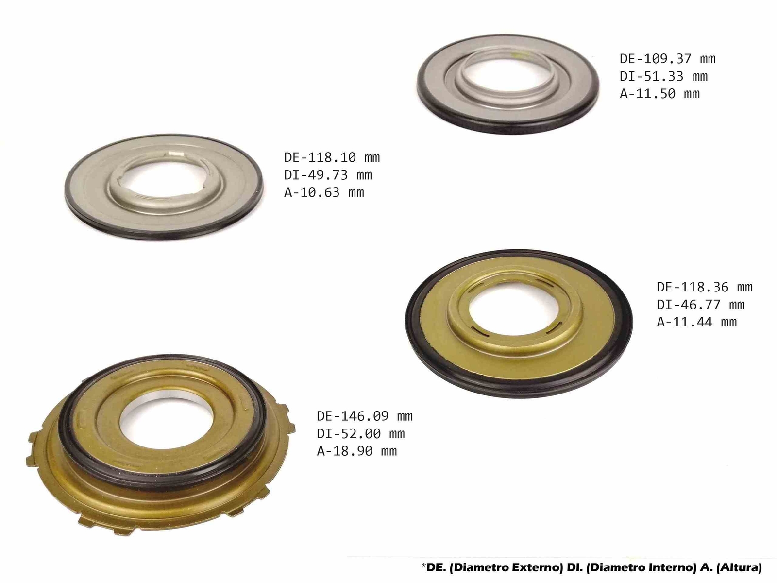 Automatic Transmission Piston Kit Transtec TF61-SN 09M 2006/UP – 4 Pistons