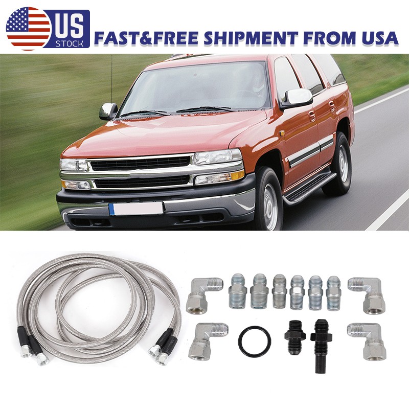 6AN 70″ Transmission Fluid Oil Cooler Hose Line kit fit for 4L60E 4L80E Ford CS5