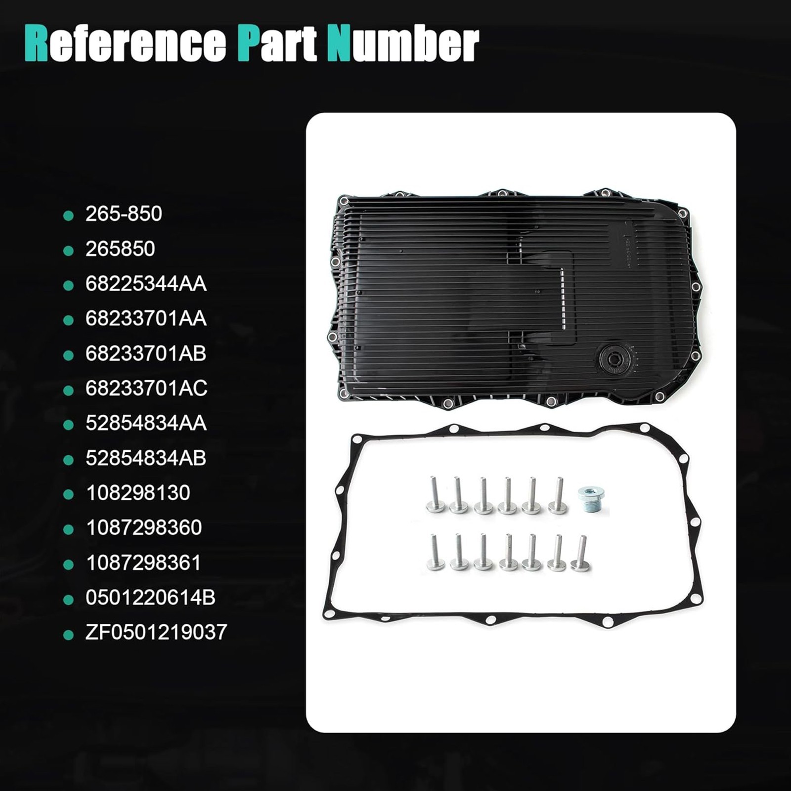 68225344AA Transmission Oil Pan Fits 13-21 Ram 1500 Dodge Charger Jeep 8HP70