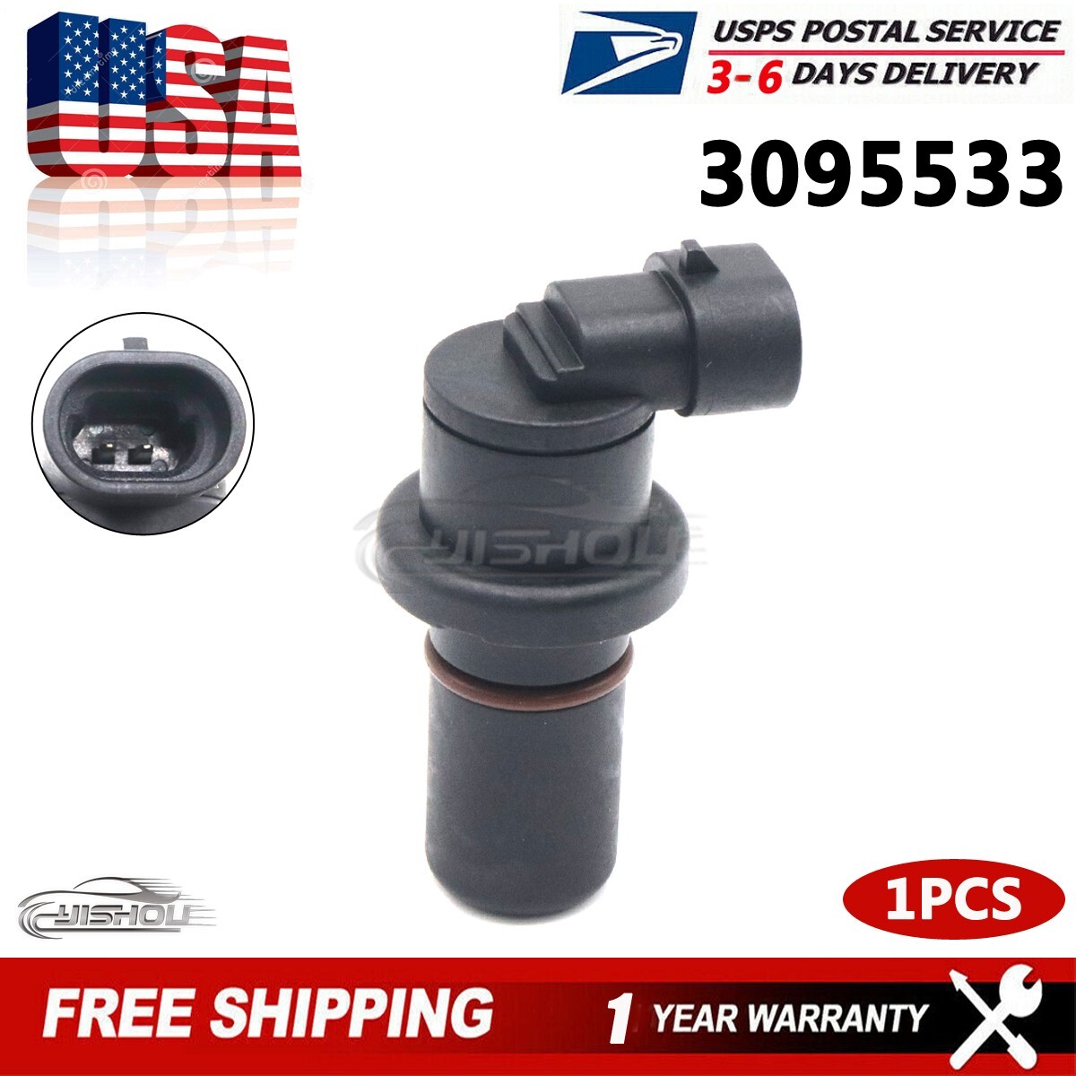 Heavy Duty Truck Speed Sensor Eaton Fuller Transmission 691957 For Kenworth