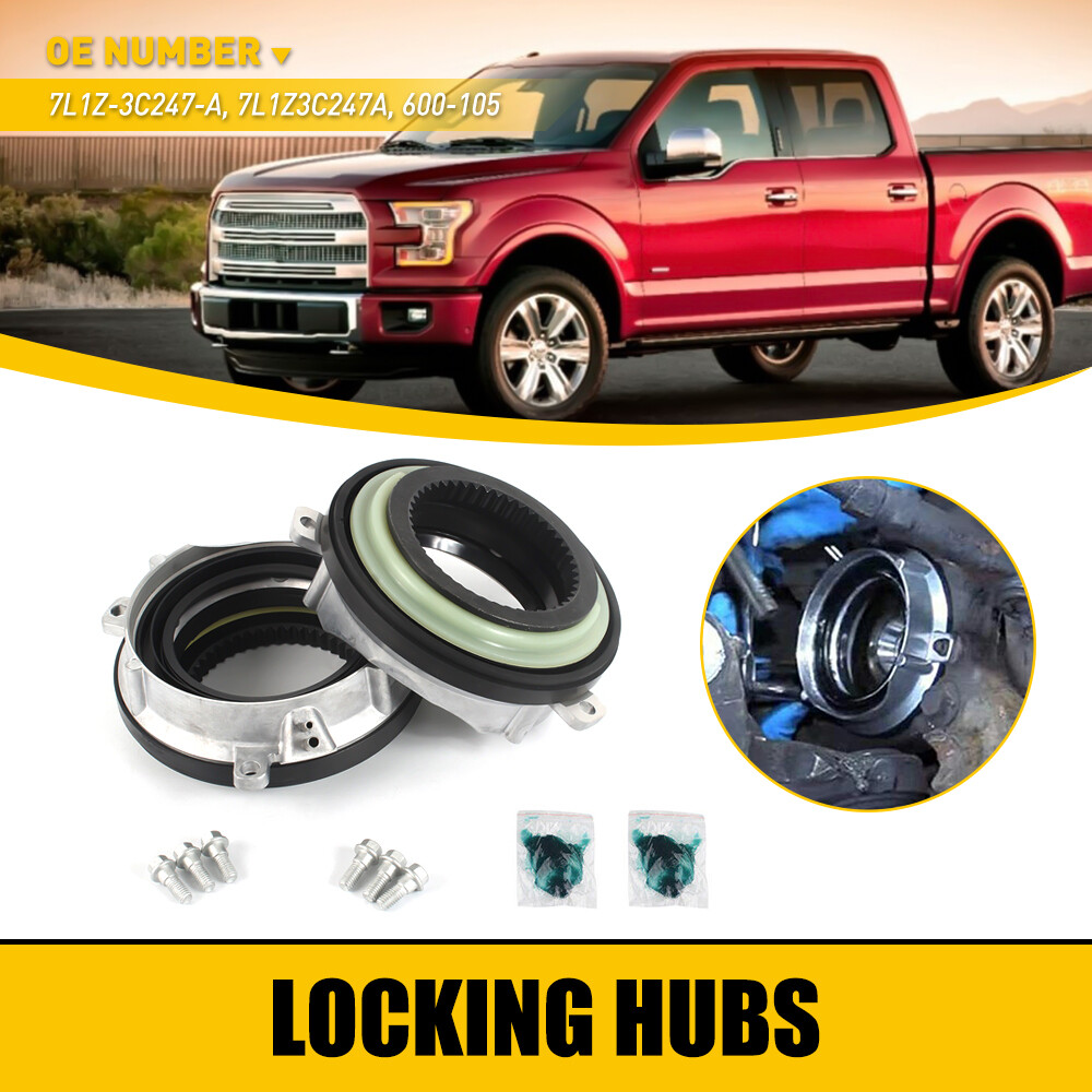 2PCS 4WD Front Hub Lock Locking Actuator Fit 04-15 Ford F150 IWE 4X4 7L1Z3C247A