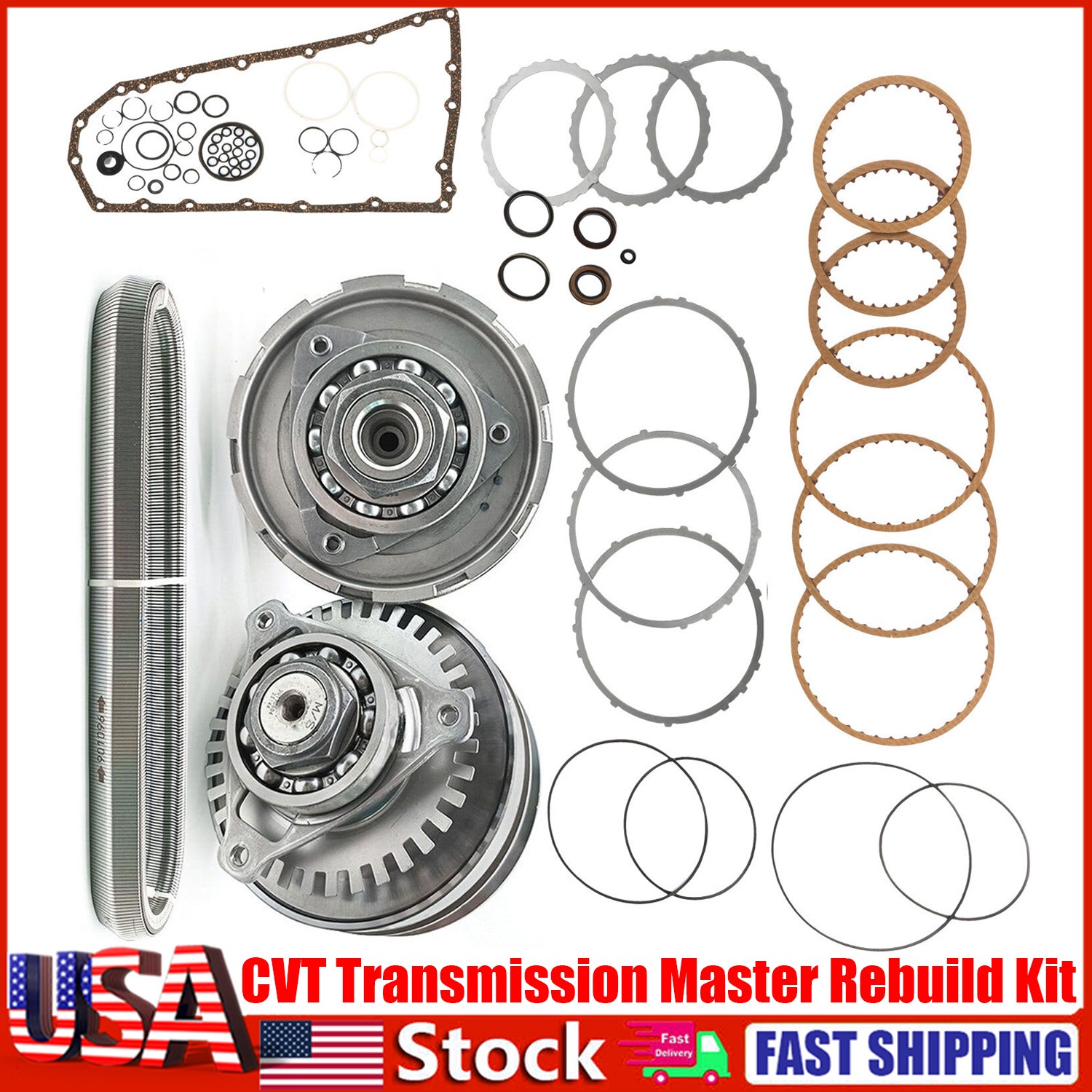 RE0F10E JF017E CVT TRANSMISSION MASTER REBUILD KIT W/ CHAIN BELT 30T Fit NISSAN