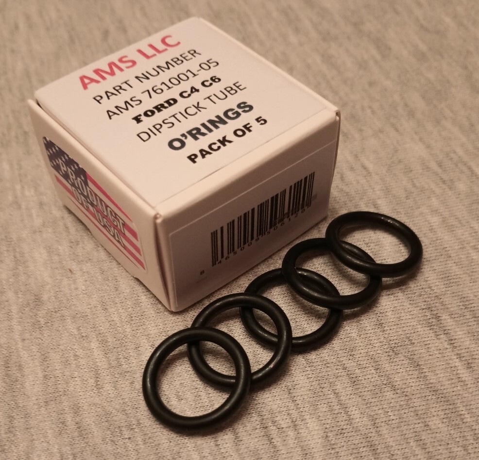 PACK OF 5 FORD C4 C6 Automatic TRANSMISSION Dipstick Tube O-Rings AMS 762001 – 5