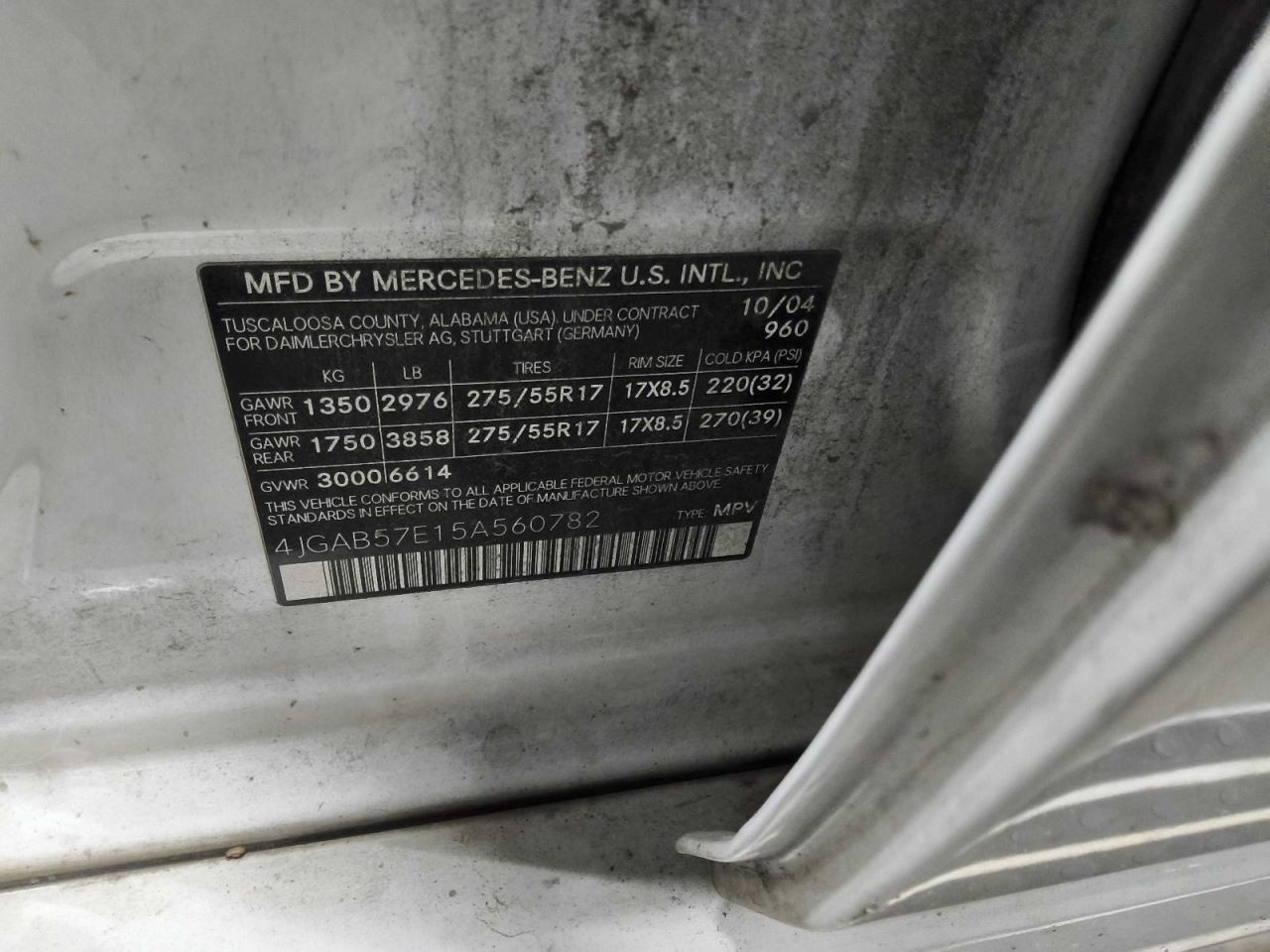 Automatic Transmission 163 Type ML350 Fits 03-05 MERCEDES ML-CLASS 684688