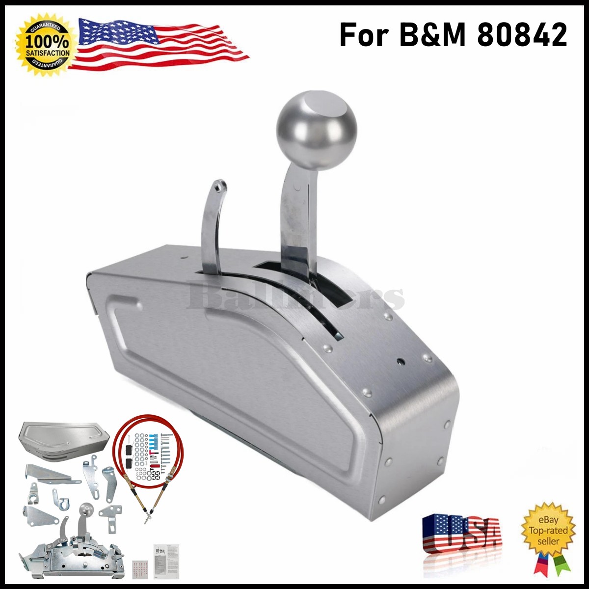 For B&M 80842 Pro Ratchet Automatic Shifter for 3 and 4 Speed Transmission