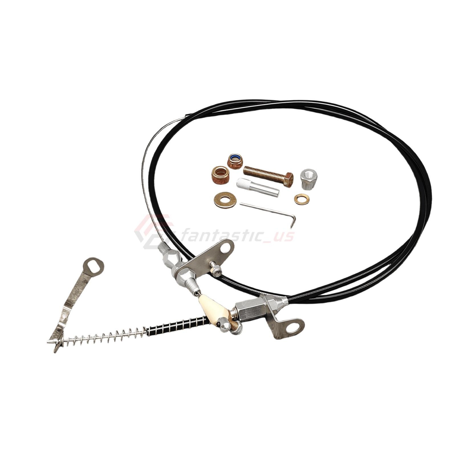 New Black Kickdown Cable Kit For Ford/AOD Lokar KD-2AODU
