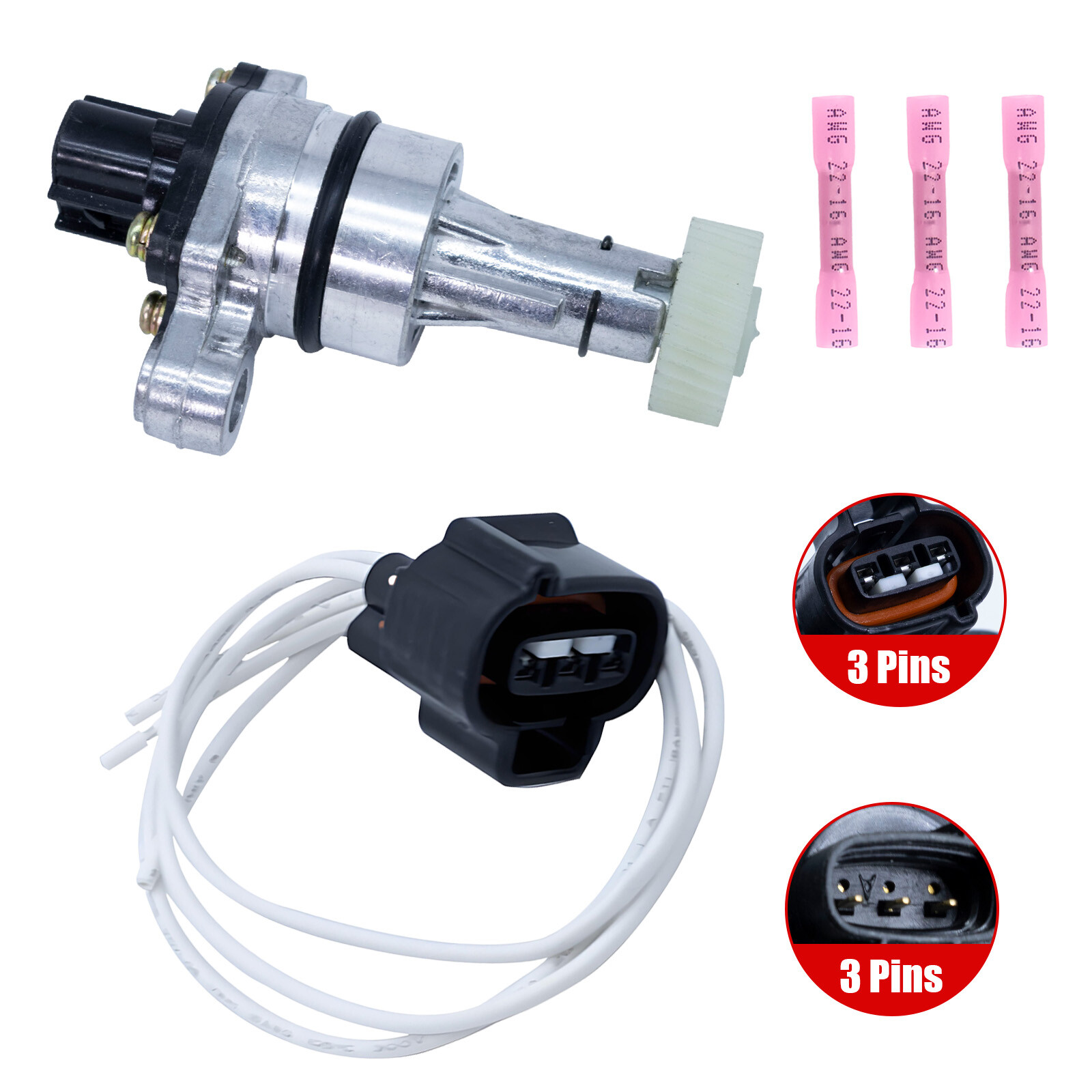 Vehicle Speed Sensor with Gear & connector Fit: Toyota Camry Corolla Chevrolet