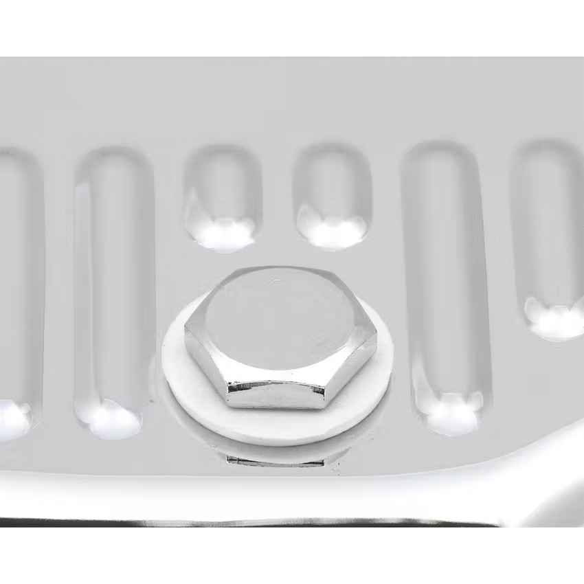 GM Chevy Powerglide Chrome Steel Transmission Oil Pan Kit W/ Gasket & Bolts