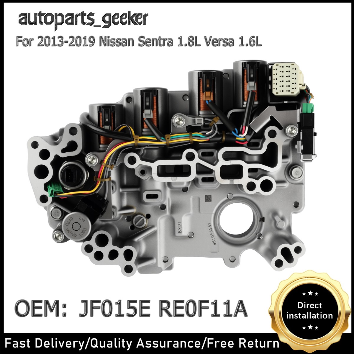 RE0F11A JF015E CVT Transmission Valve Body For 2013-2019 Nissan Sentra Versa