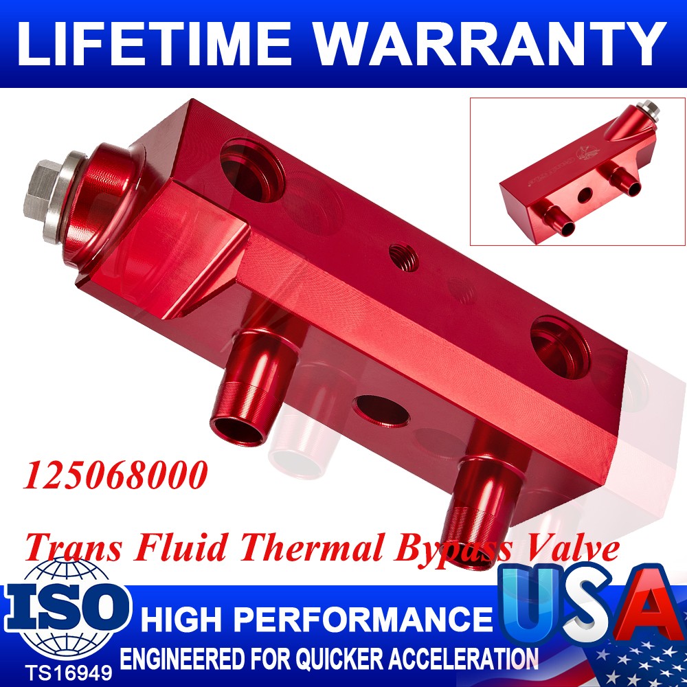 Transmission Fluid Thermal Bypass Valve For 14-2018 GM Silverado/Sierra 6L80 USA