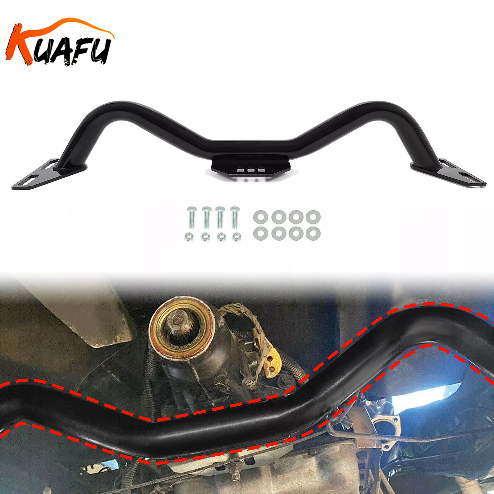 KUAFU For 63-87 Chevy/GMC C10 2WD Trucks Adjustable Transmission Crossmember