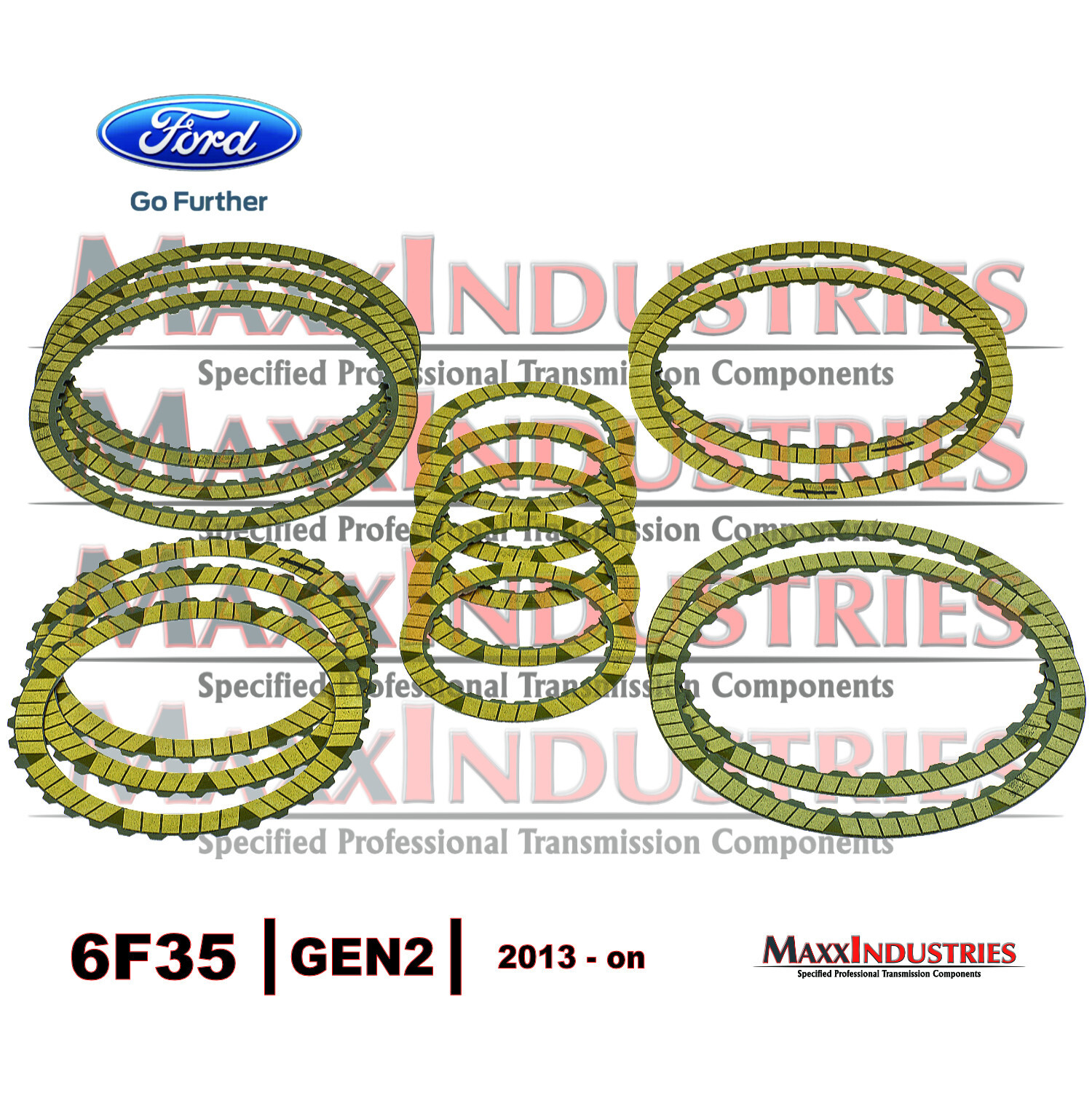 for 6F35 Transmission Rebuild Kit + Book TransTec 2013-on Ford Lincoln Mazda