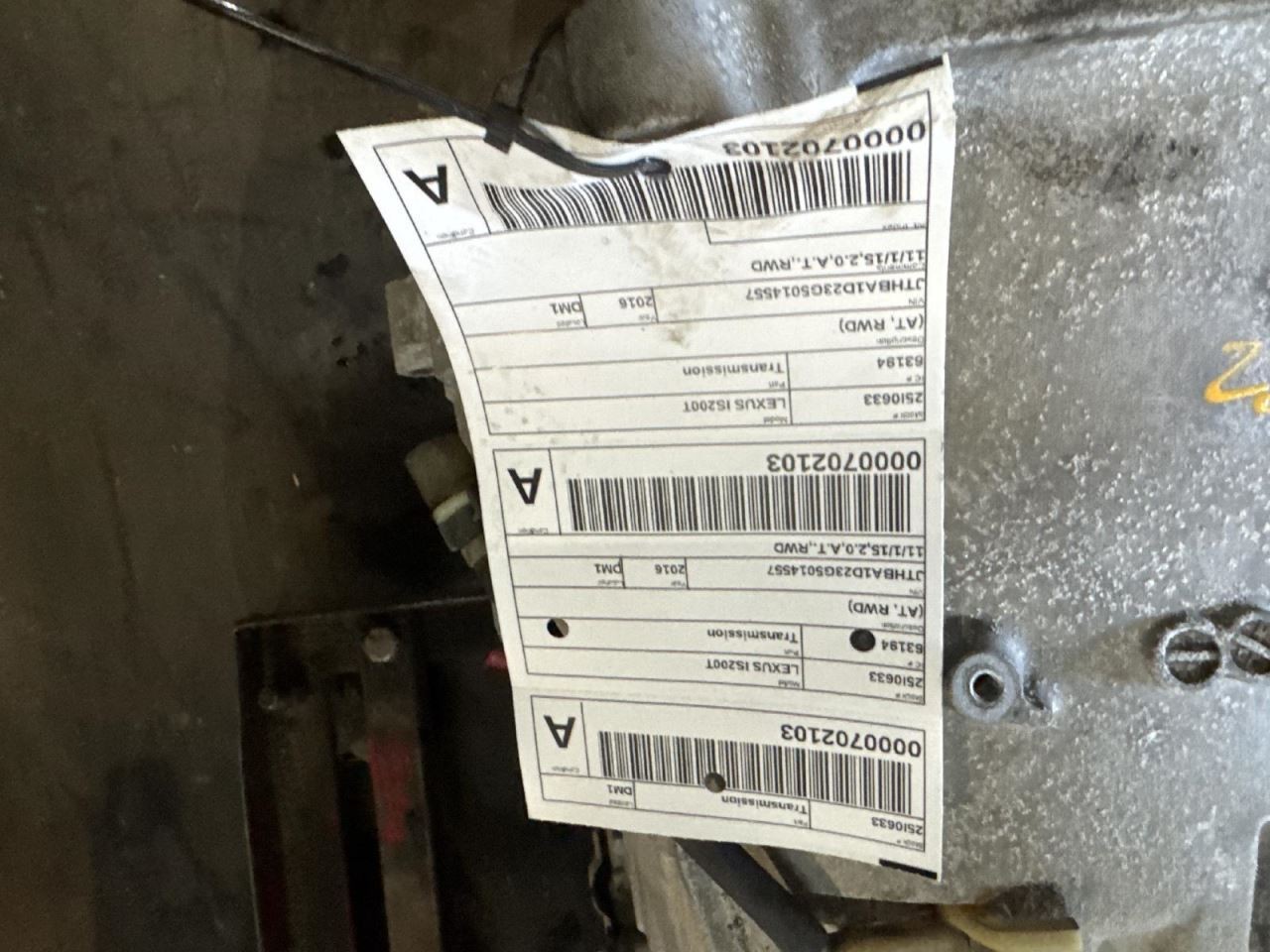 Automatic Transmission RWD Fits 18-20 LEXUS IS300 2023380