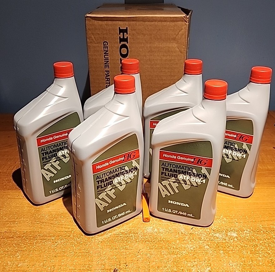 6x QTS Genuine Honda Acura Automatic Transmission Fluid ATF DW-1 08200-9008 NEW