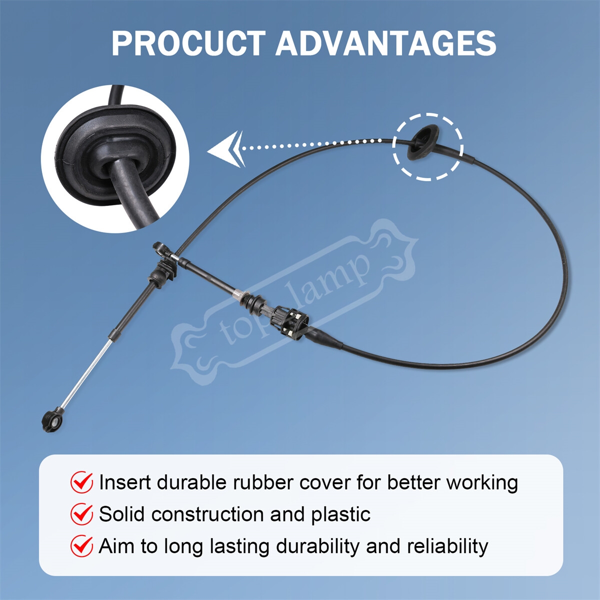 Trans Shift Cable Fits For Ford 1992-1997 F-150 F-250 F-350 1992-1996 Bronco