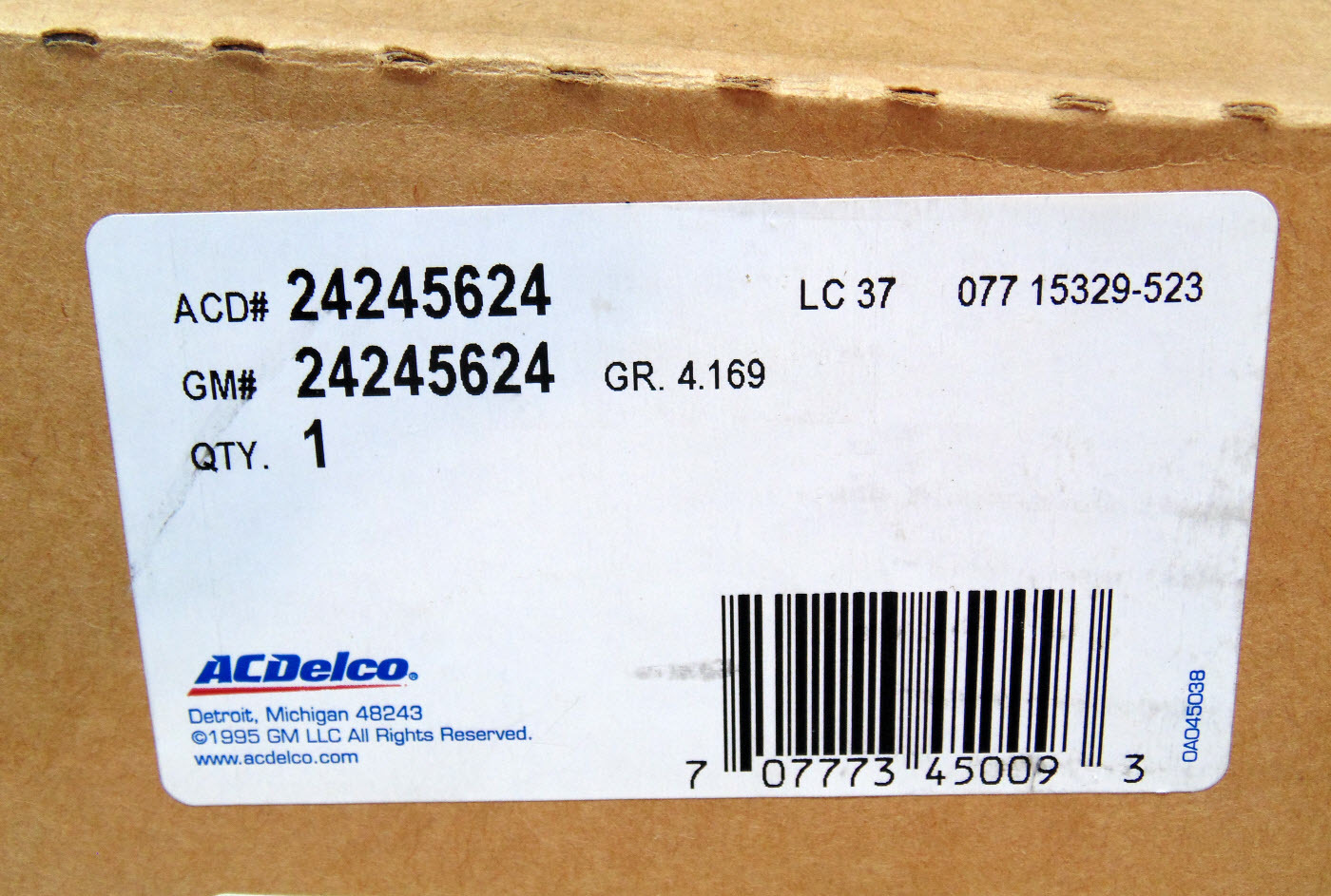 AC-Delco OEM Reverse Input Drum GM 700R4 4L60E 4L65E 4L70E MD8 M30 (99906)