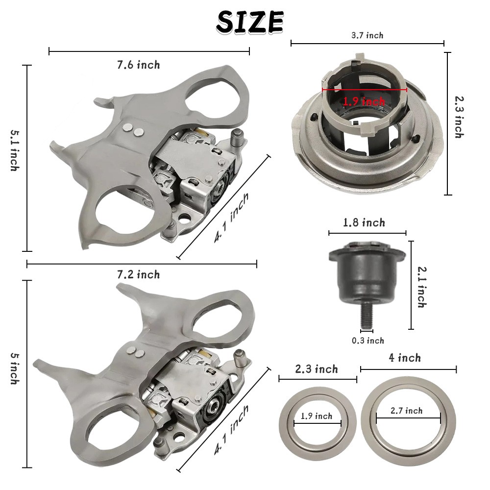 Transmission Dual Clutch Fork Kit For 2012-2019 Ford Focus Fiesta EcoSport