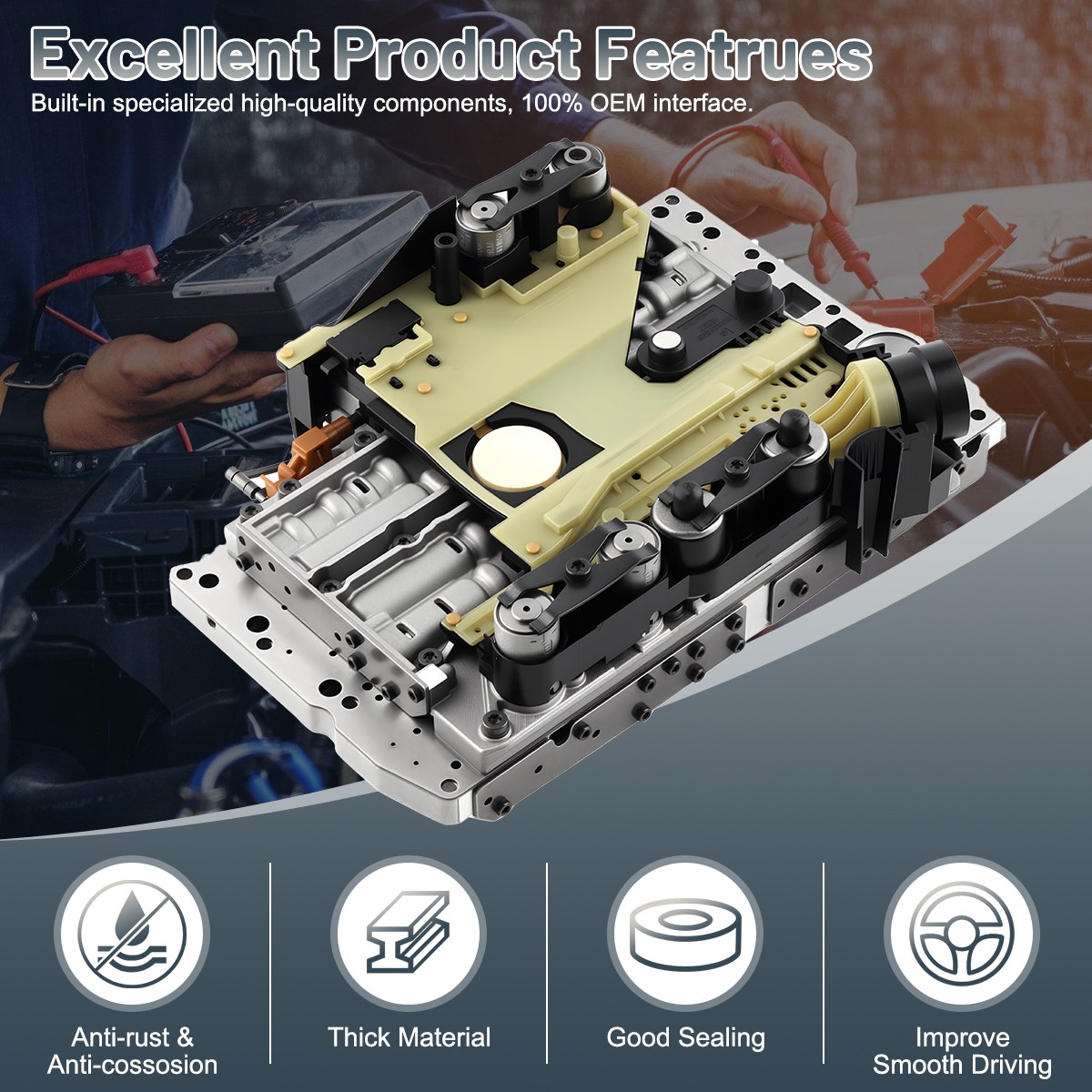 722.6 Transmission Valve Body w/ Conductor Plate For Dodge Chrysler Jeep Jaguar