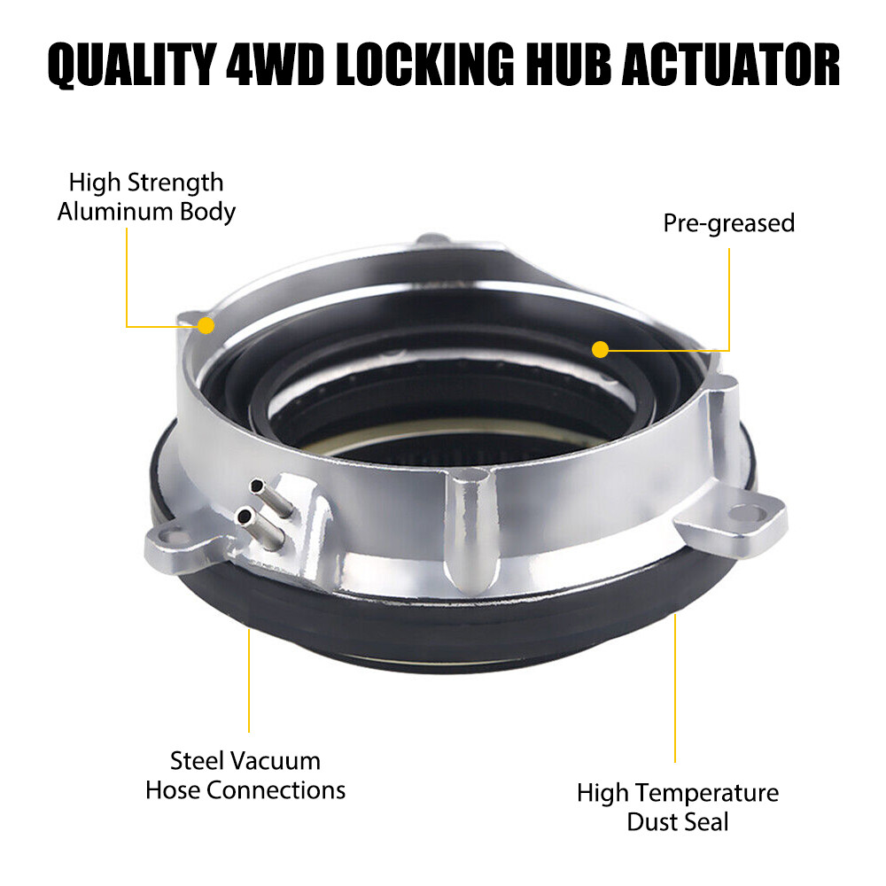 2Pc 4WD Vacuum Hub Axle Actuator Locking For 03-15 Ford Expedition 04-15 F150