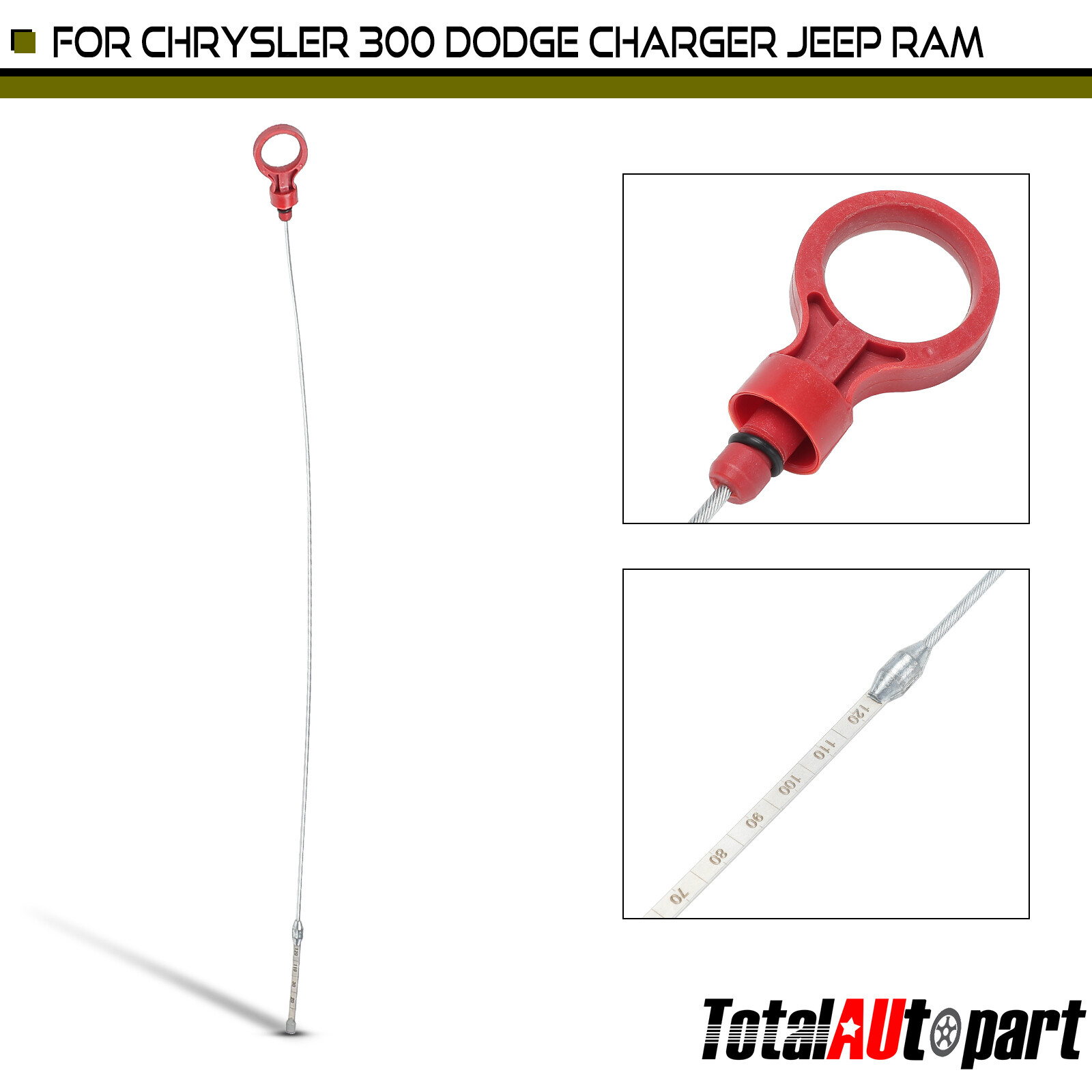 Transmission Fluid Level Dipstick for Jeep Grand Cherokee Wrangler Chrysler Ram