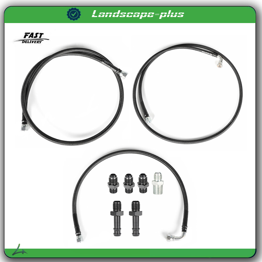 Fit For Dodge Ram 5.9L 47RE 1996-2002 Transmission Cooler Lines Kit Hoses SS