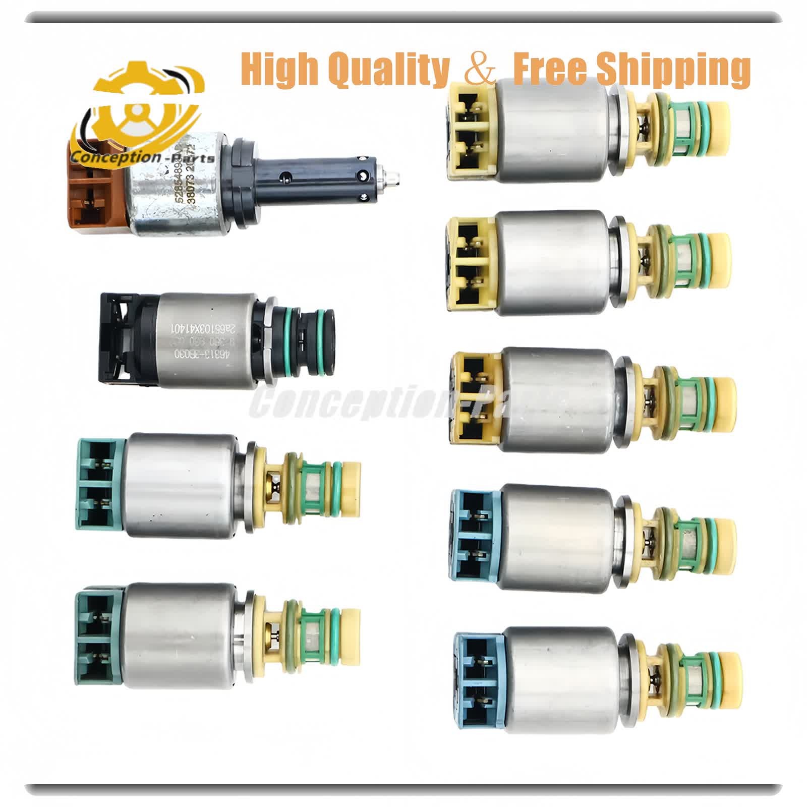 9 Pcs 845RE kit Transmission Solenoid For Dodge Charger 2012-2018 3.6L V6 DFL