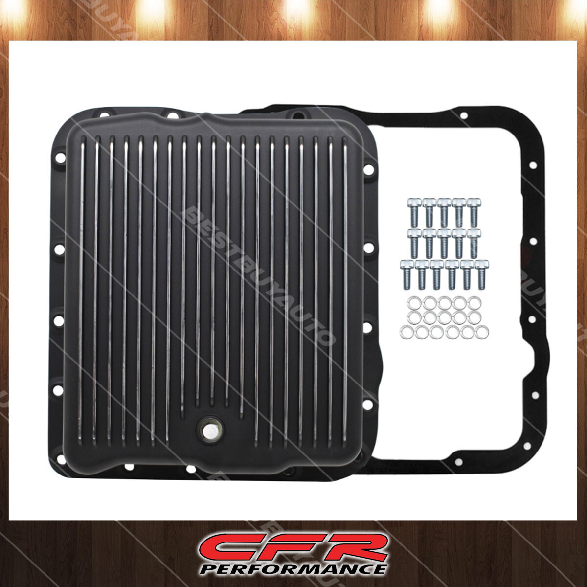 Cobra-Tek Fits Transmission Pan Chevy GM 700R4 4L60E 4L65E Aluminum Kit Deep