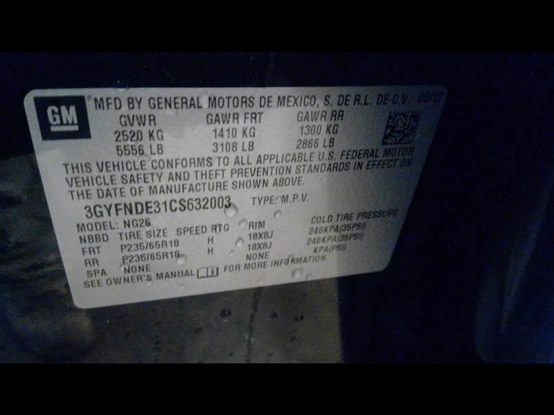 Transfer Case Fits 12-13 SRX 4002270
