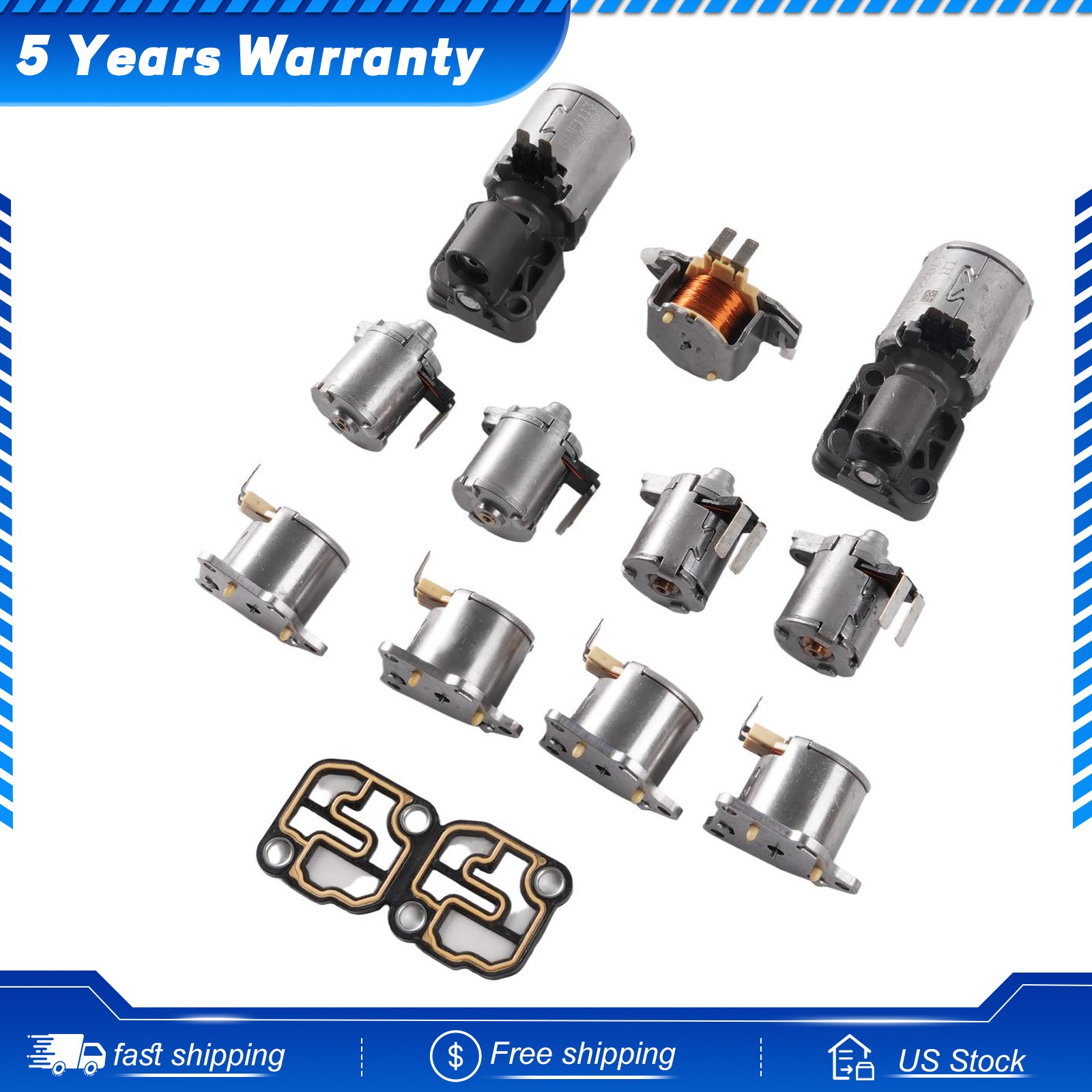 Automatic Transmission Solenoids Kit DQ250 DSG For 02E Audi Skoda VW 6speed