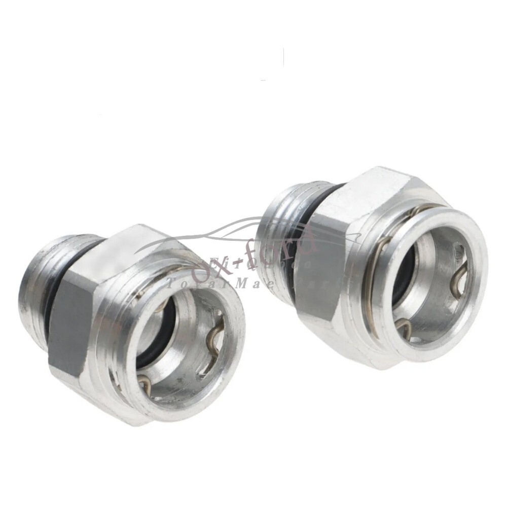 2-pack Quick-Connect Transmission Cooler Line Fittings For Dodge Chrysler Jeep