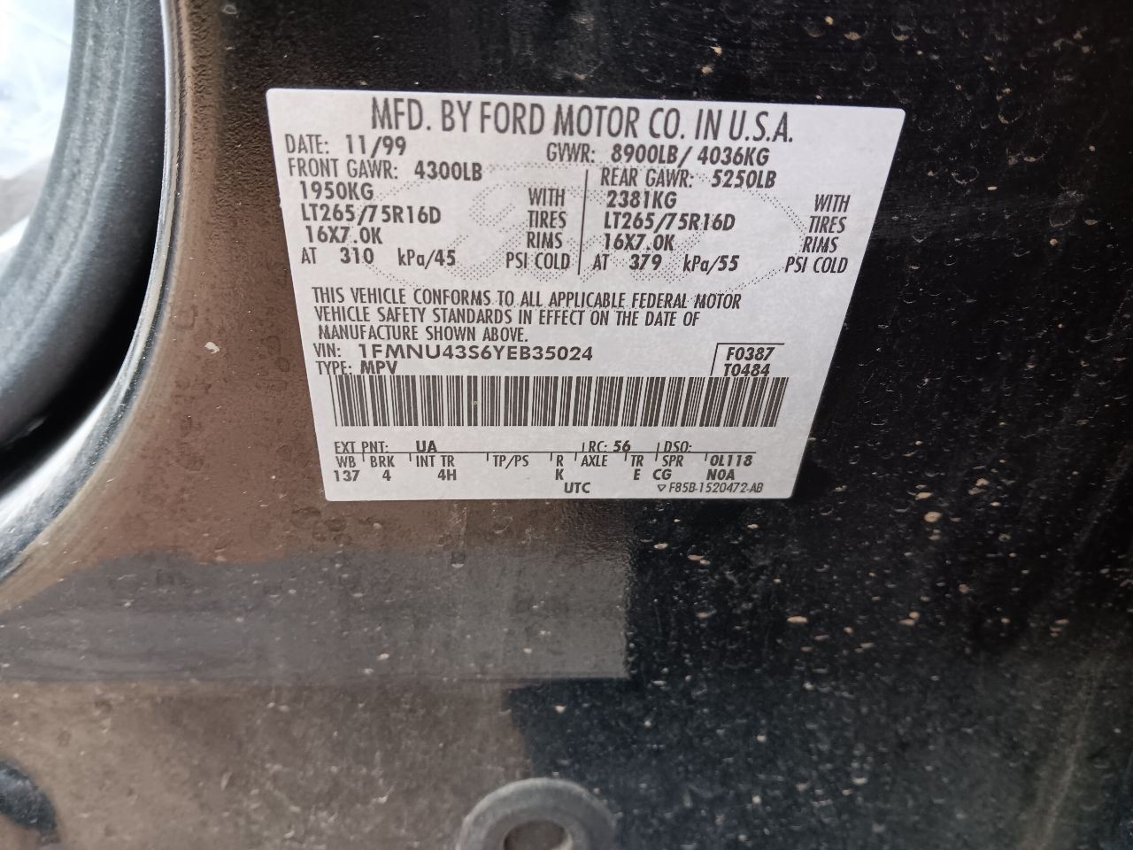 Transfer Case Electric Shift Automatic 4R100 Fits 00-05 EXCURSION 32767962
