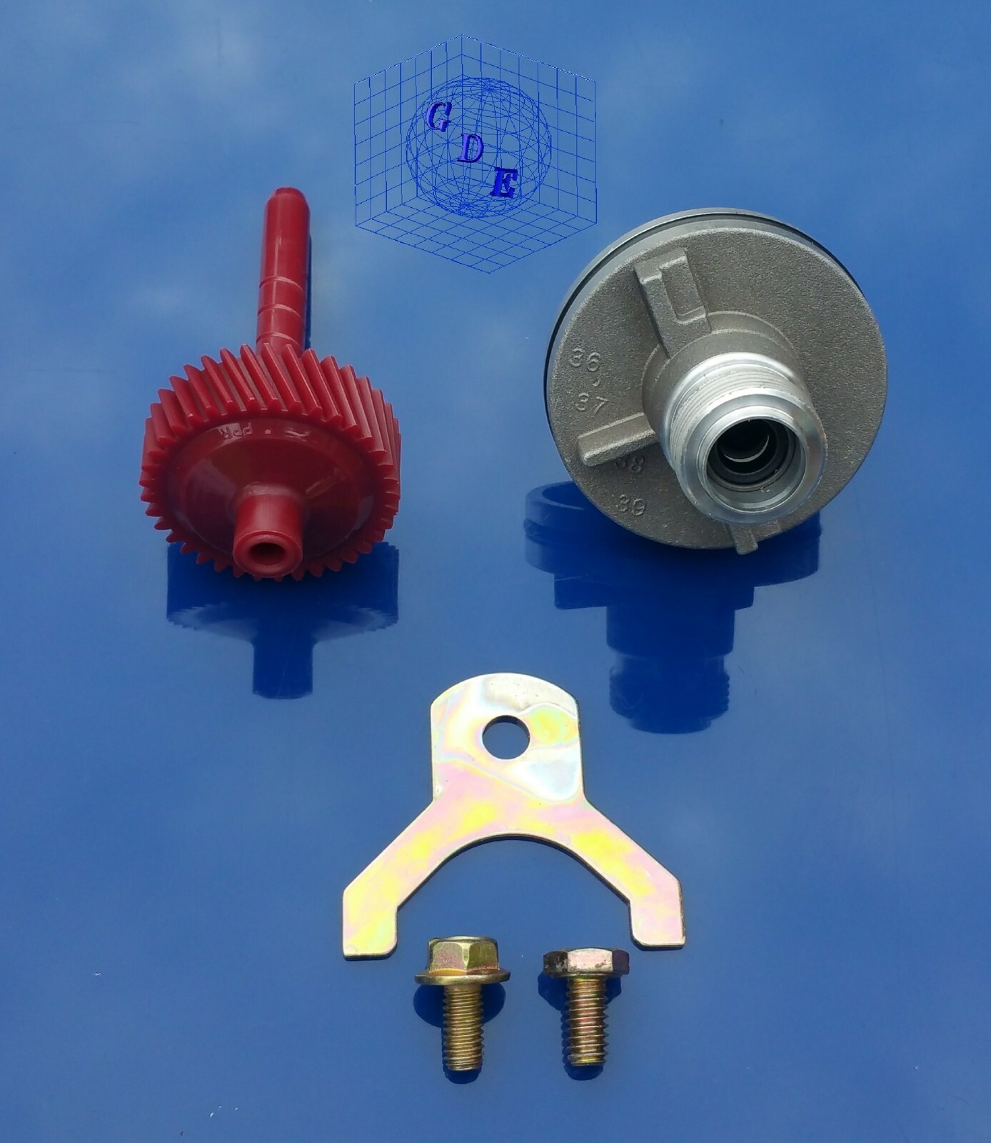 GM TH 700R4 350 4L60 TRANSMISSION SPEEDOMETER KIT 37 DRIVEN GEAR HOUSING & CLAMP