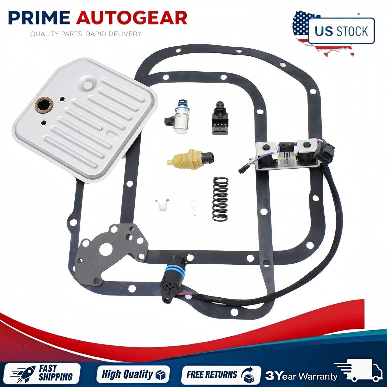 Transmission Solenoid Set Sensor Spring&Filter Kit For 98-99 A500 42RE A518 46RE