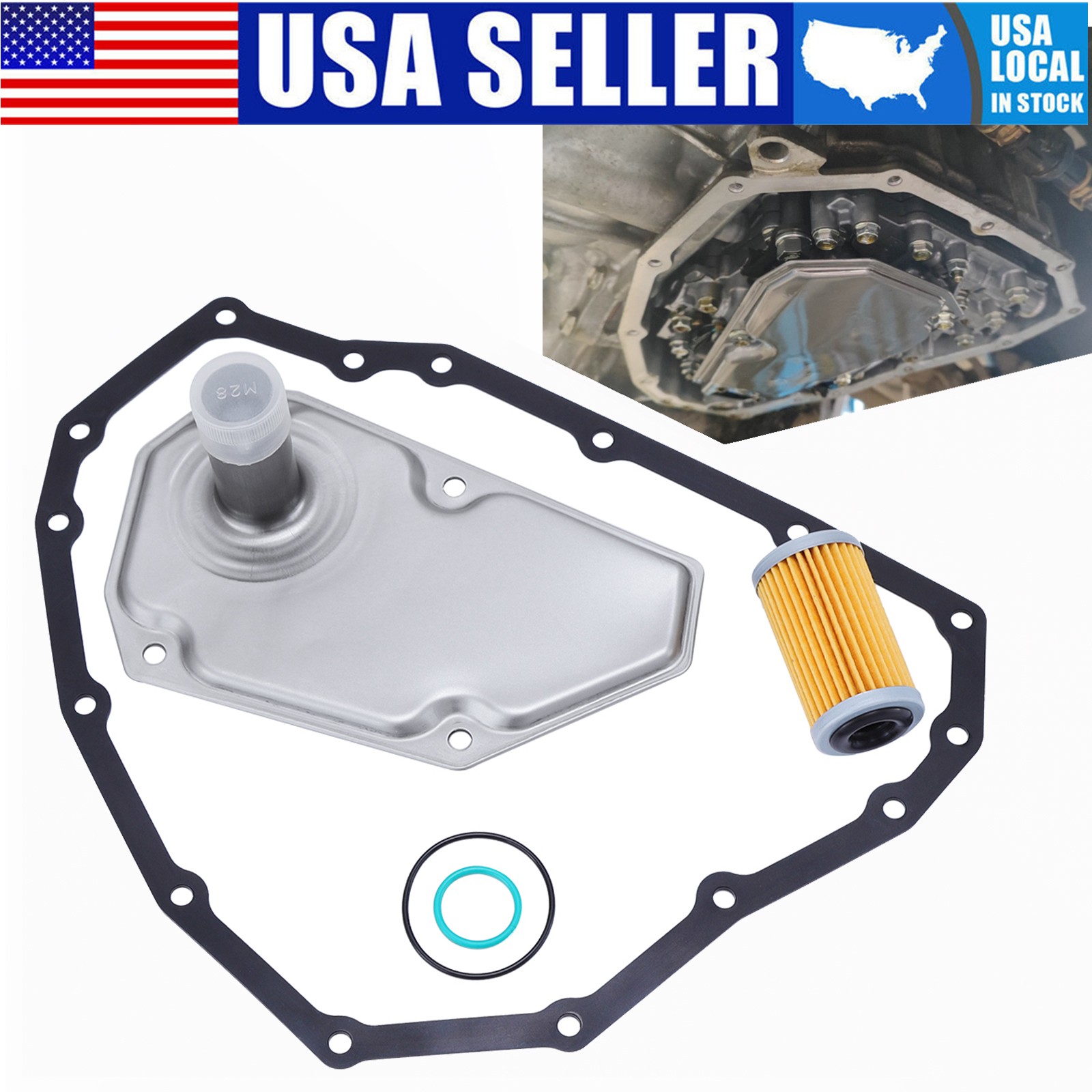 3Pcs For 2012-2019 NISSAN SENTRA VERSA Transmission Oil Filters W/Pan Gasket Kit