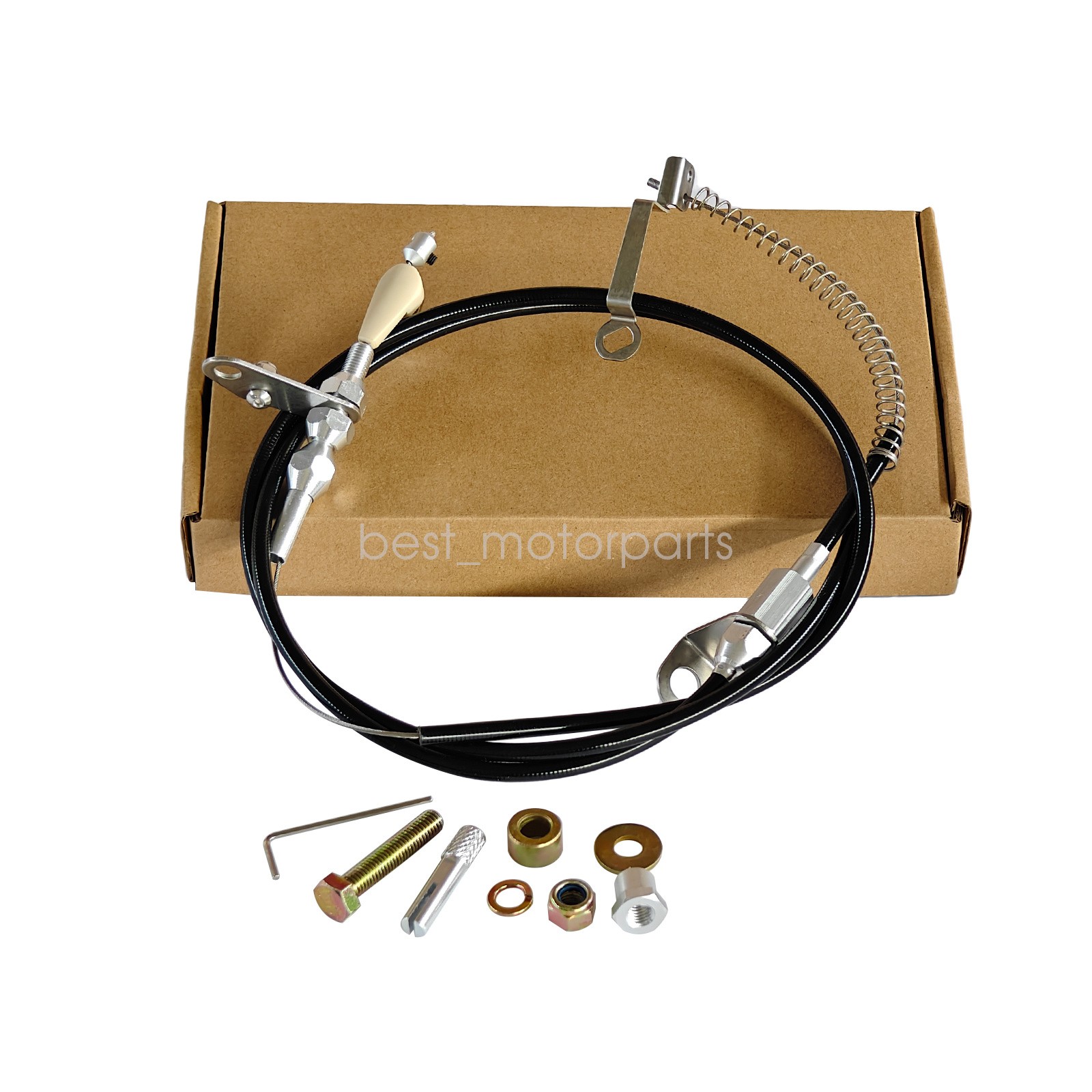 New Black Kickdown Cable Kit For Ford/AOD Lokar KD-2AODU