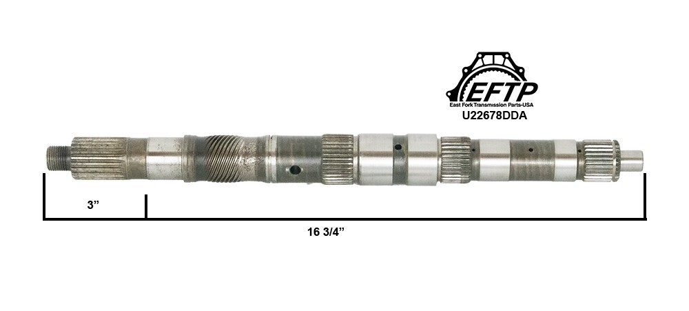 Dodge – Chrysler – A727/TF8 2wd output shaft 16-3/4″ OAL 1976-On 1st style