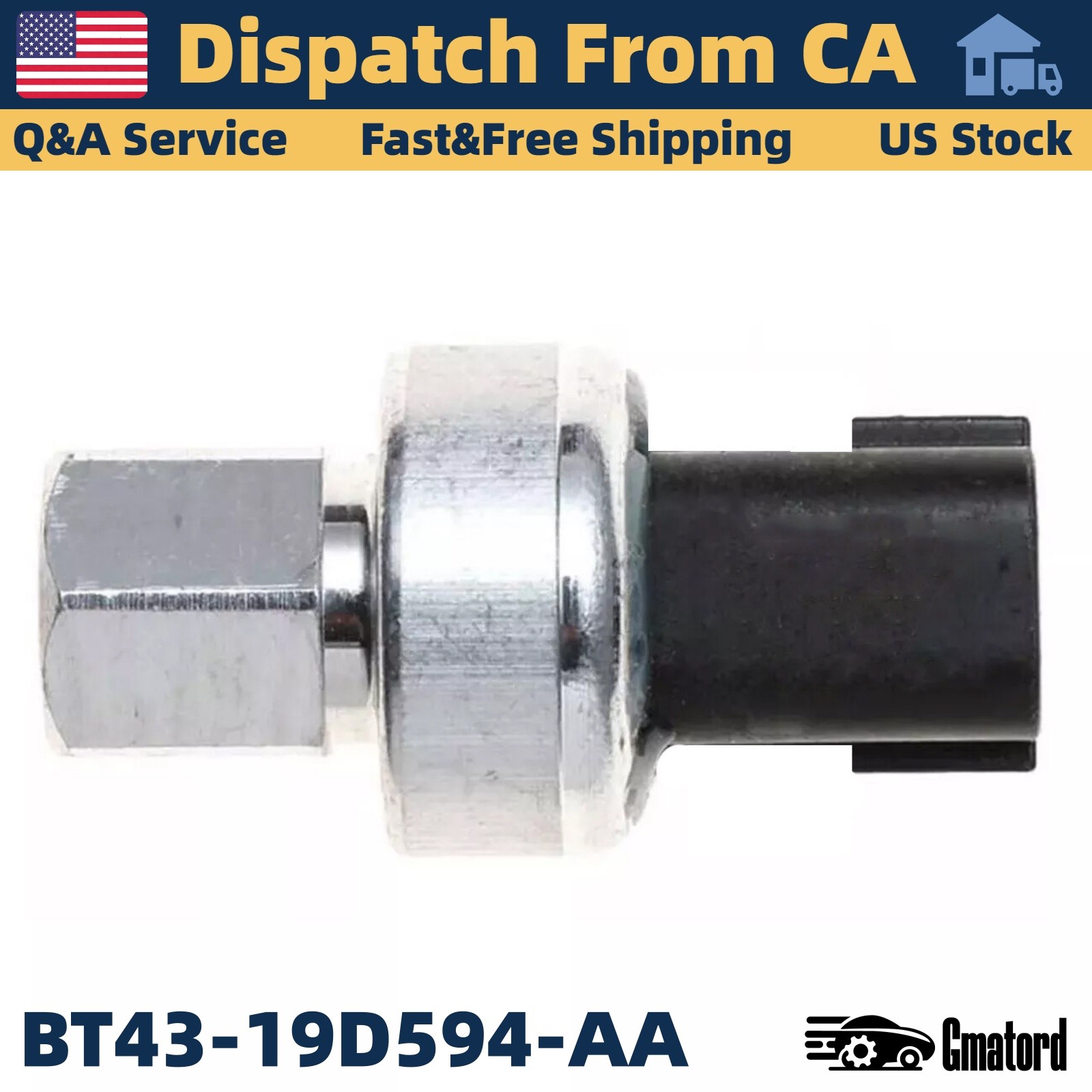 A/C Pressure Sensor Switch BT43-19D594-AA for Ford F150 Edge Mustang 2011-2020