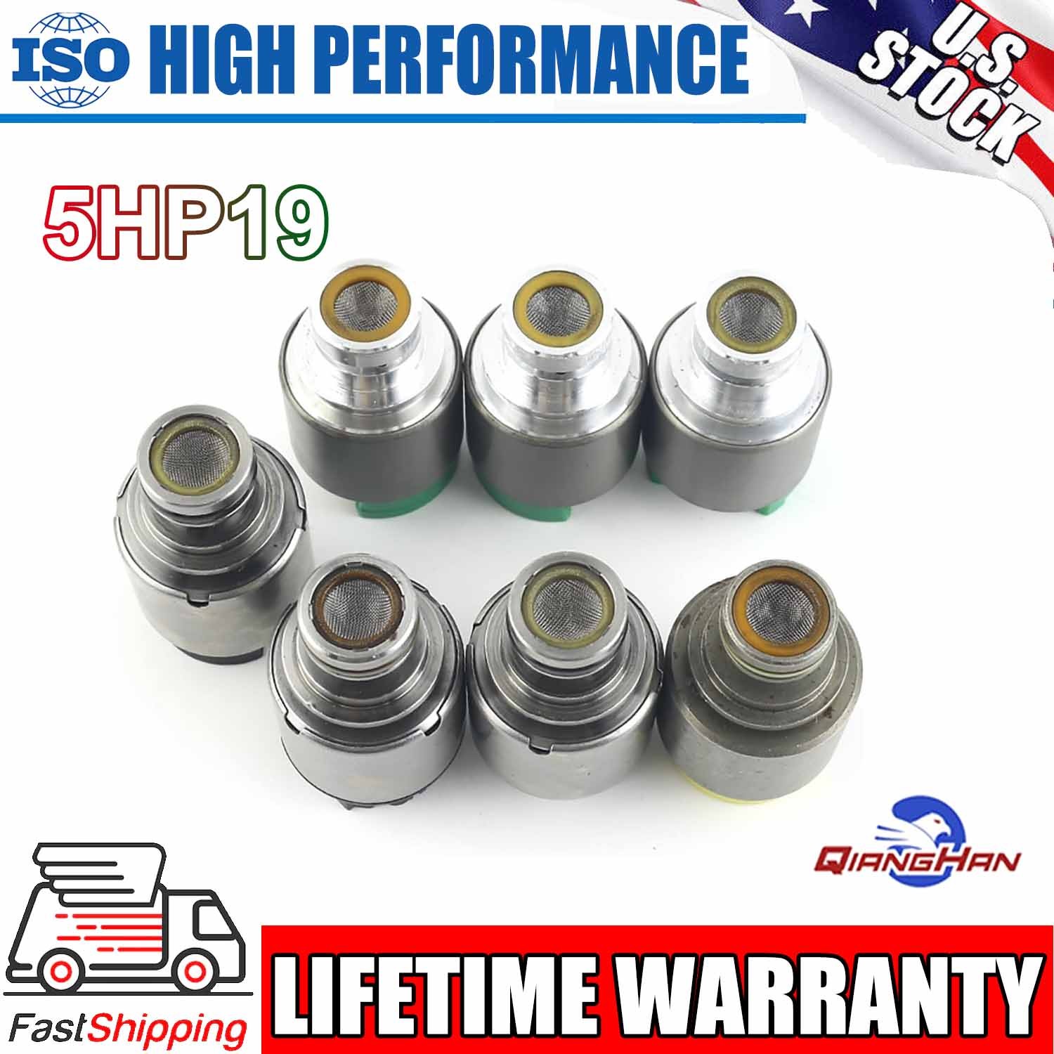 ZF-5HP19, ZF5HP19, 5HP19 7PC Transmission Solenoids Kit For BMW / Audi / Prosche