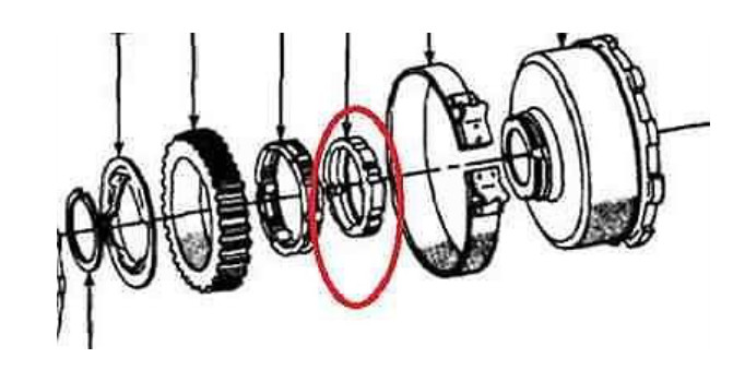GM TH350 TH350C Intermediate Overrun, Inner-Race Cam, 4 Lug, TH/THM-350/350C