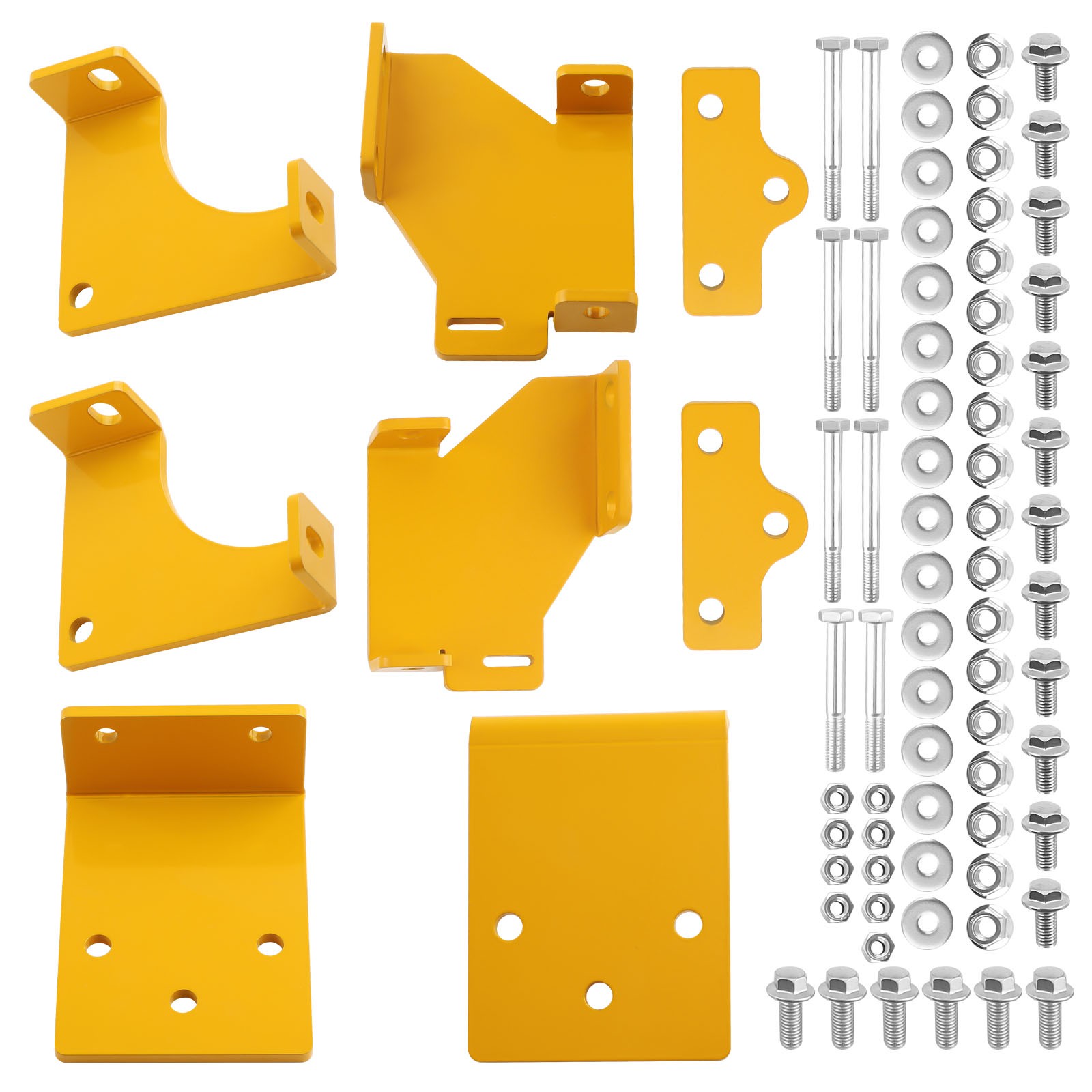 1 Pair Universal 45 Deg Fixed Side Mount Steel Brackets For Sparco Bucket Seat