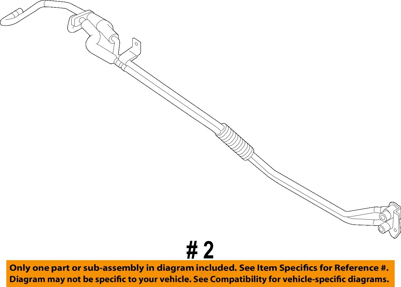 FORD OEM 14-16 F-450 Super Duty Transmission Oil Cooler-Tube BC3Z7R081B