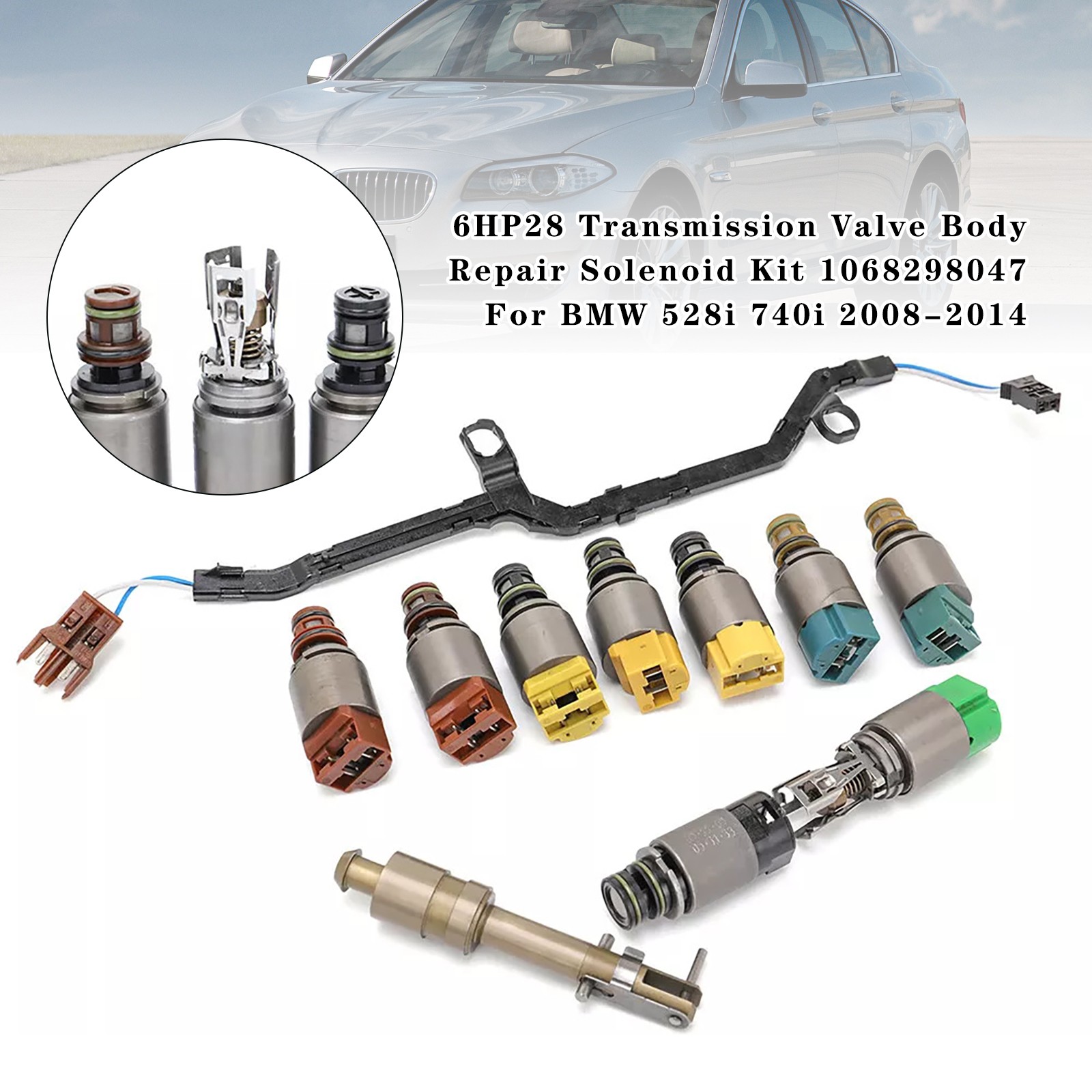 Transmission Solenoid Rebuild Kit for BMW 550i 740i 750i X5 1068298047