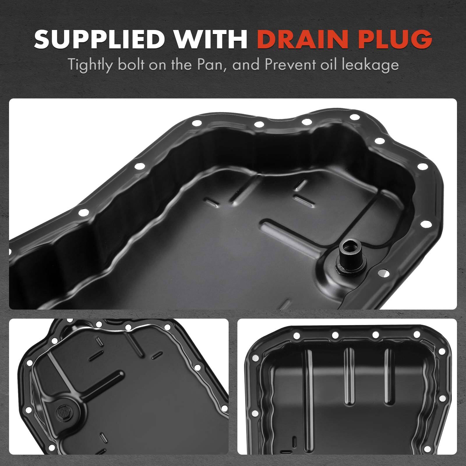Auto Transmission Oil Pan w/ Gasket for Scion tC 11-16 Camry Highlander Sienna