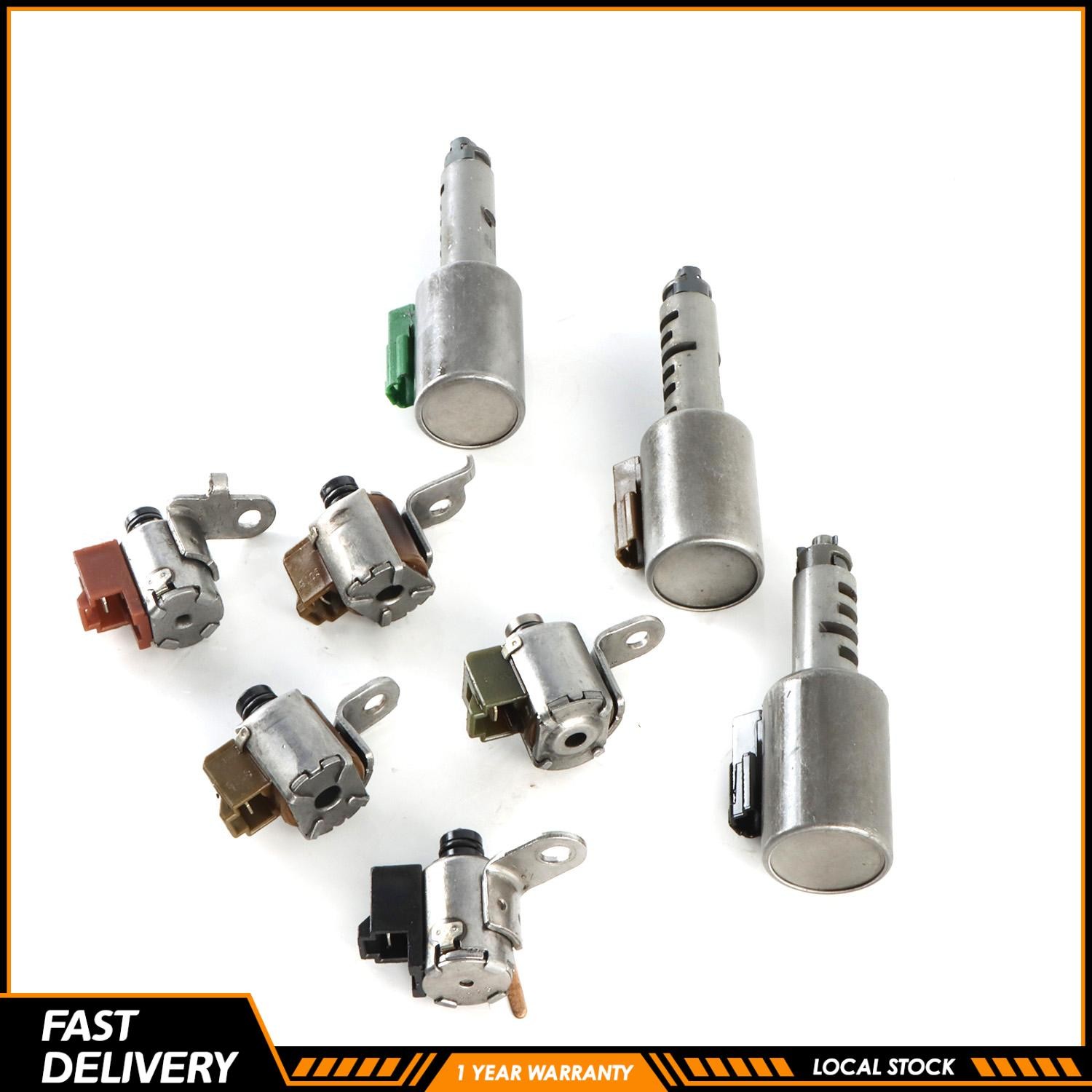 8PCS Solenoid Kit AW55-50SN AW55-51SN AF33-5 AW235 RE5F22A For Volvo S40 V50 V70