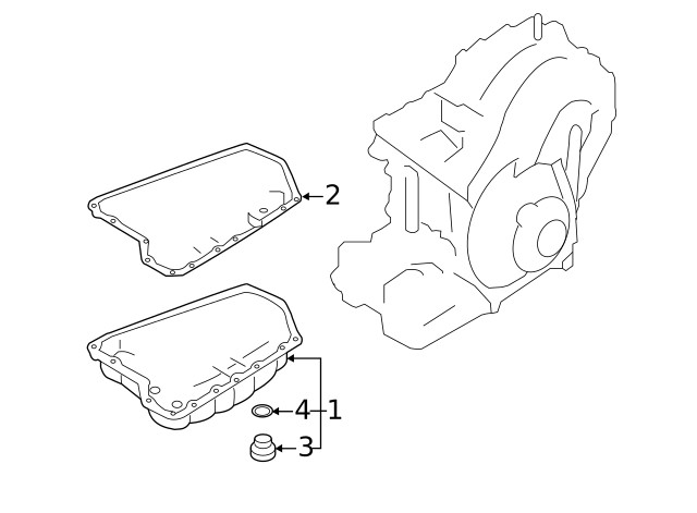 Genuine Nissan Transmission Oil Pan 31390-1XE0A